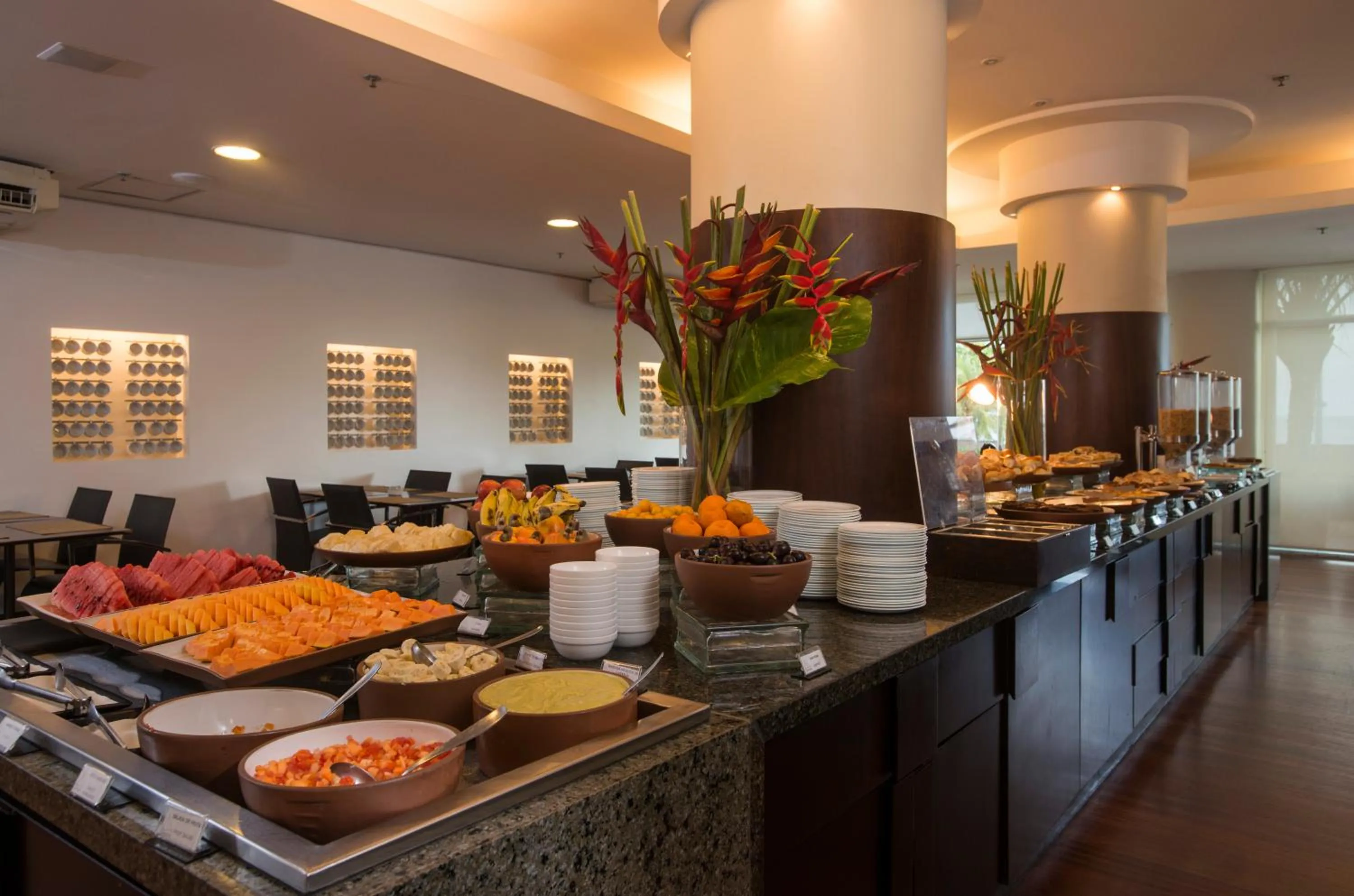 Buffet breakfast in Hotel Luzeiros Fortaleza