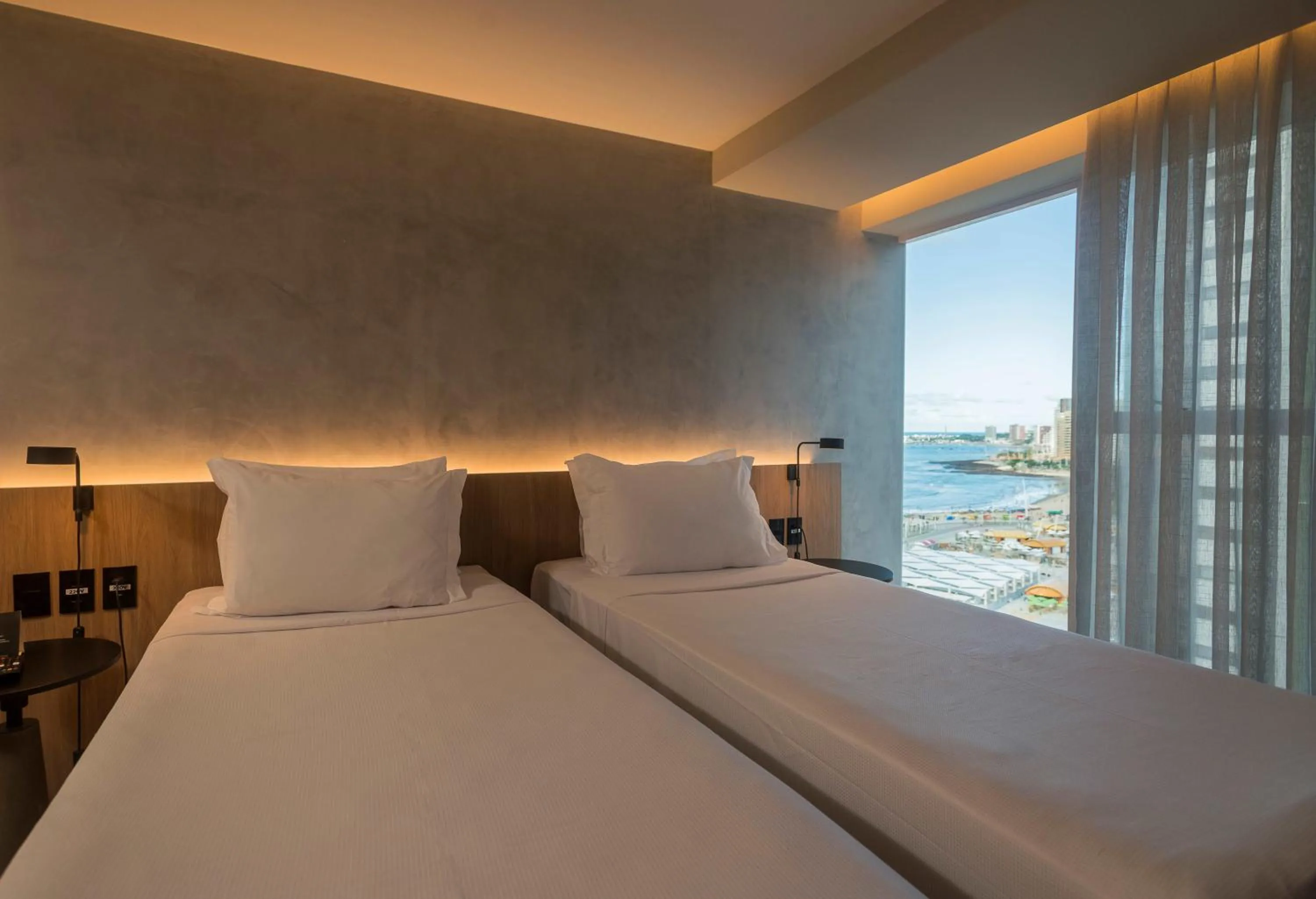 Bed in Hotel Luzeiros Fortaleza