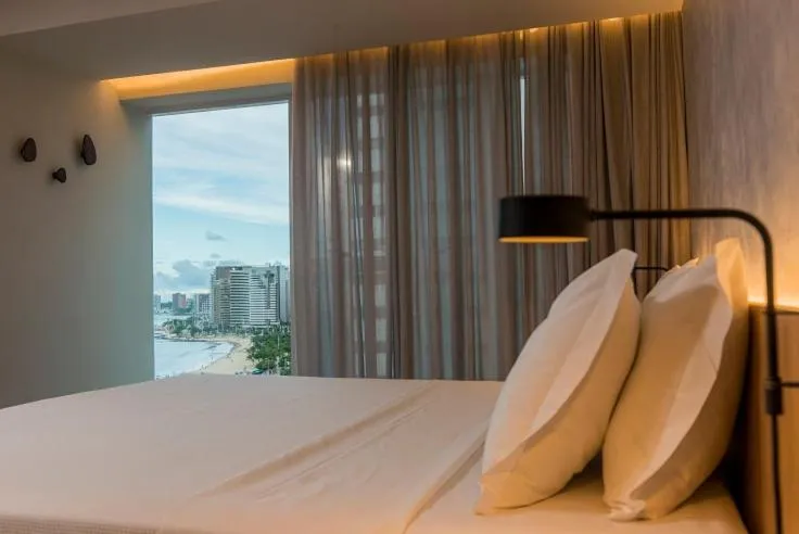 Bed in Hotel Luzeiros Fortaleza