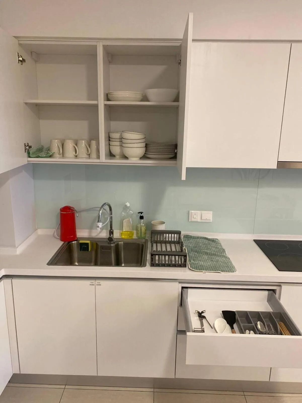 Kitchen or kitchenette in KL Central 33rd Floor KLCC view