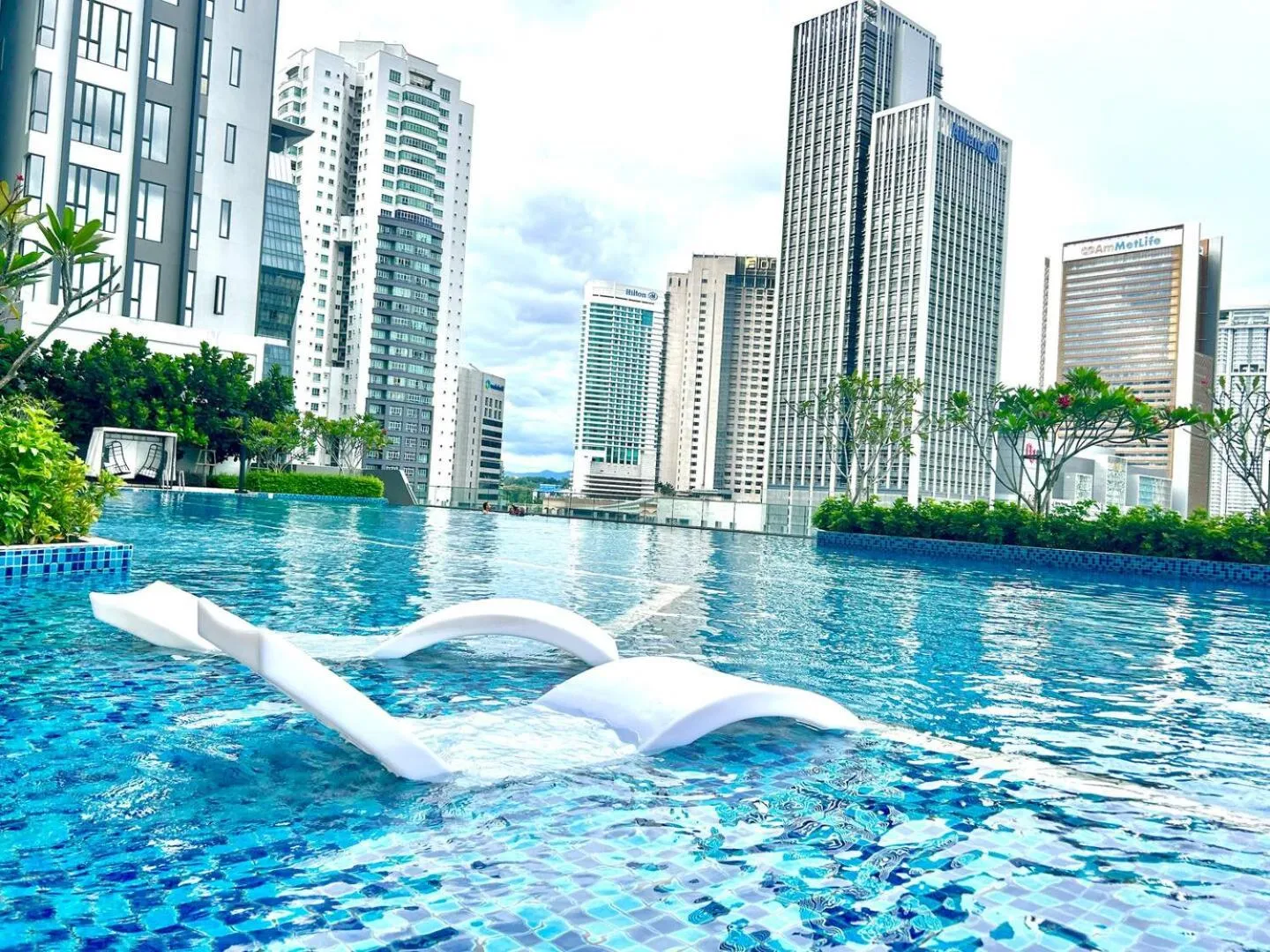 Pool view in KL Central 33rd Floor KLCC view