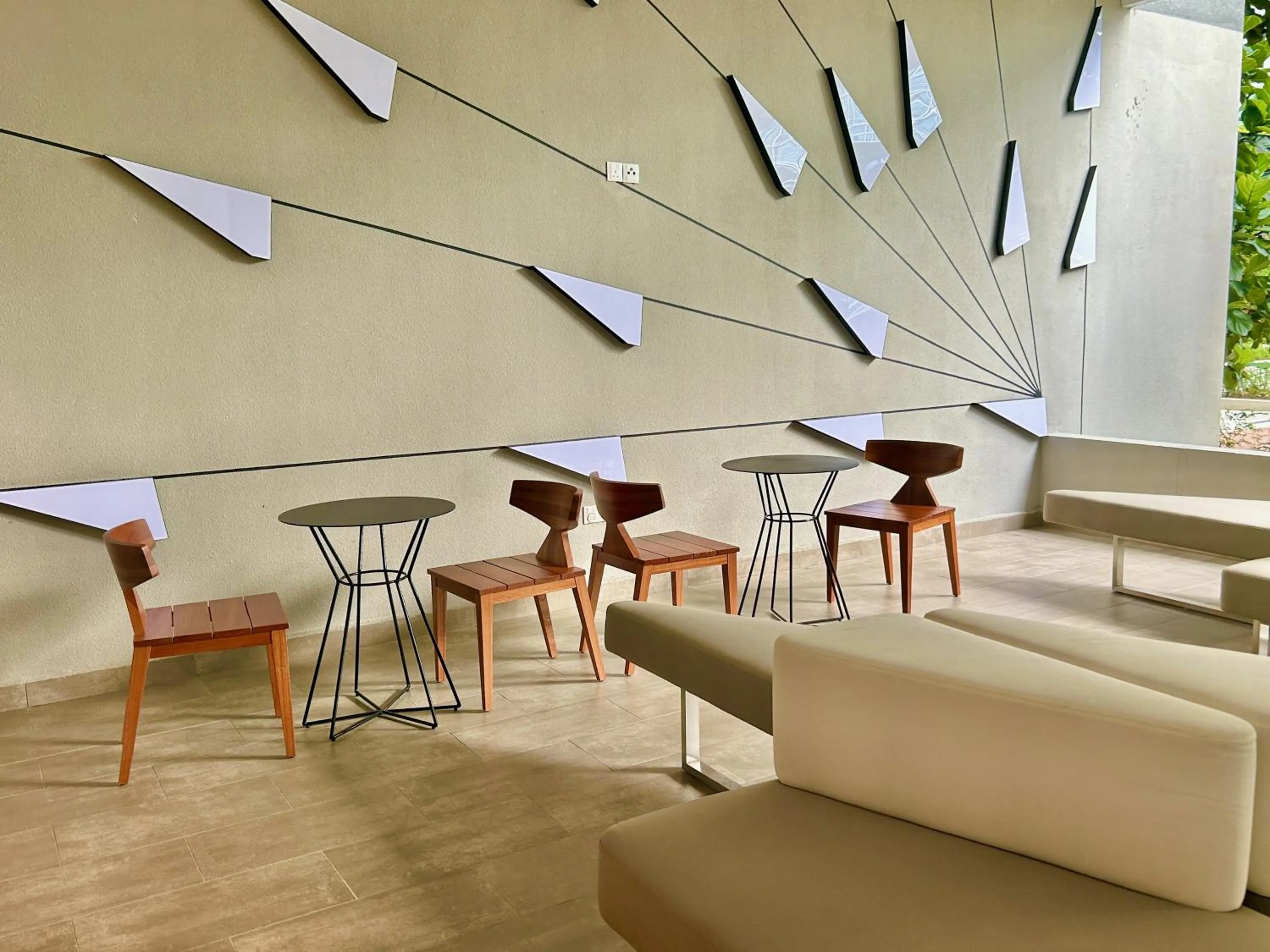 Seating area in KL Central 33rd Floor KLCC view