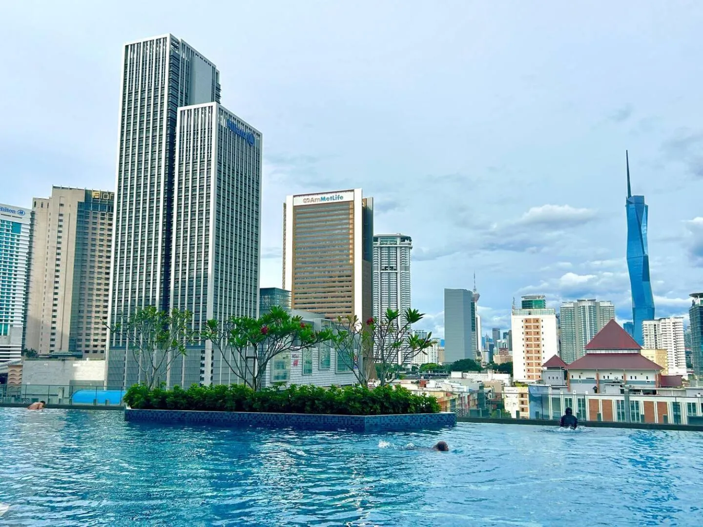 Swimming pool in KL Central 33rd Floor KLCC view