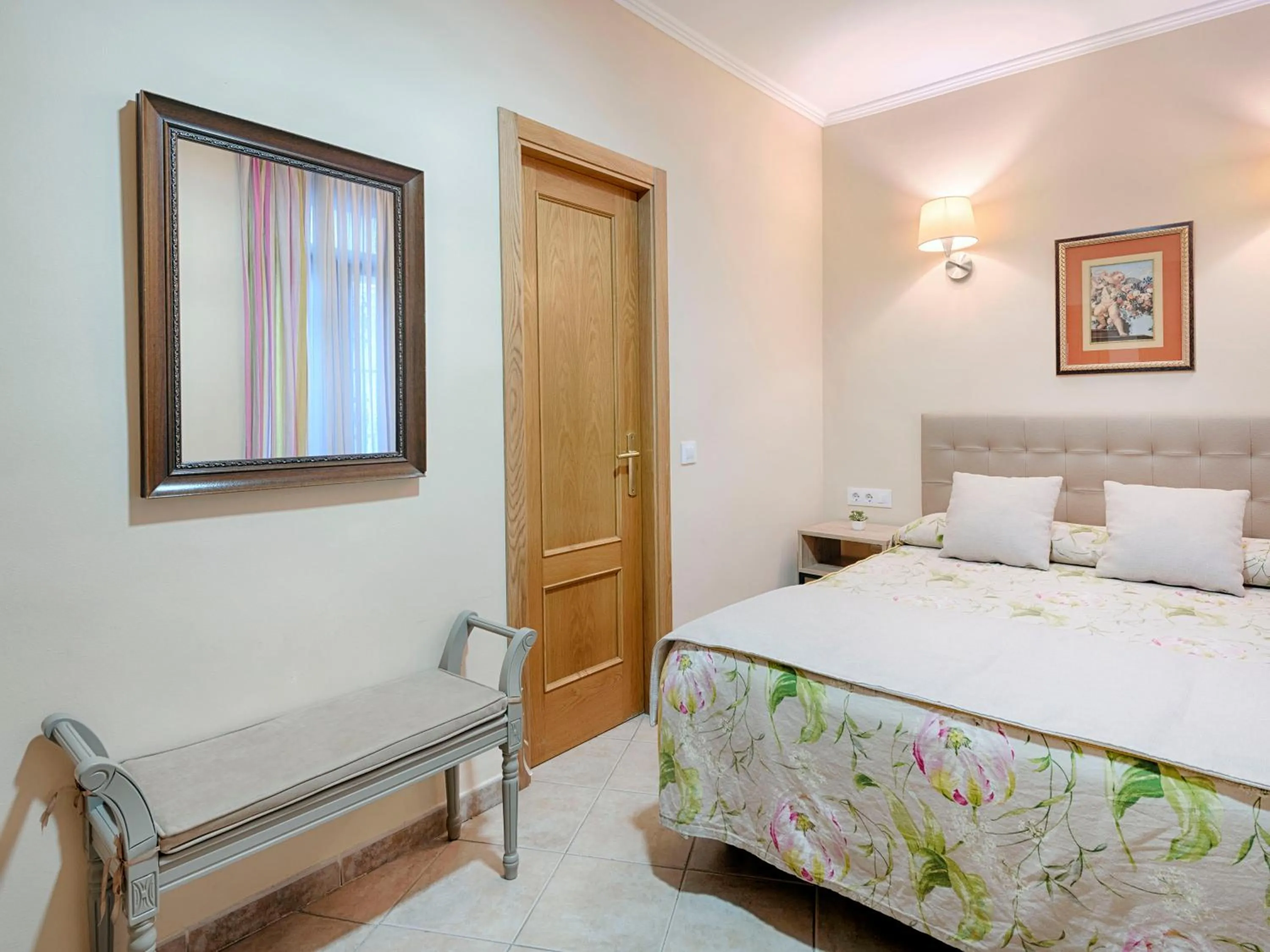 Bed in Hostal Antigua Morellana