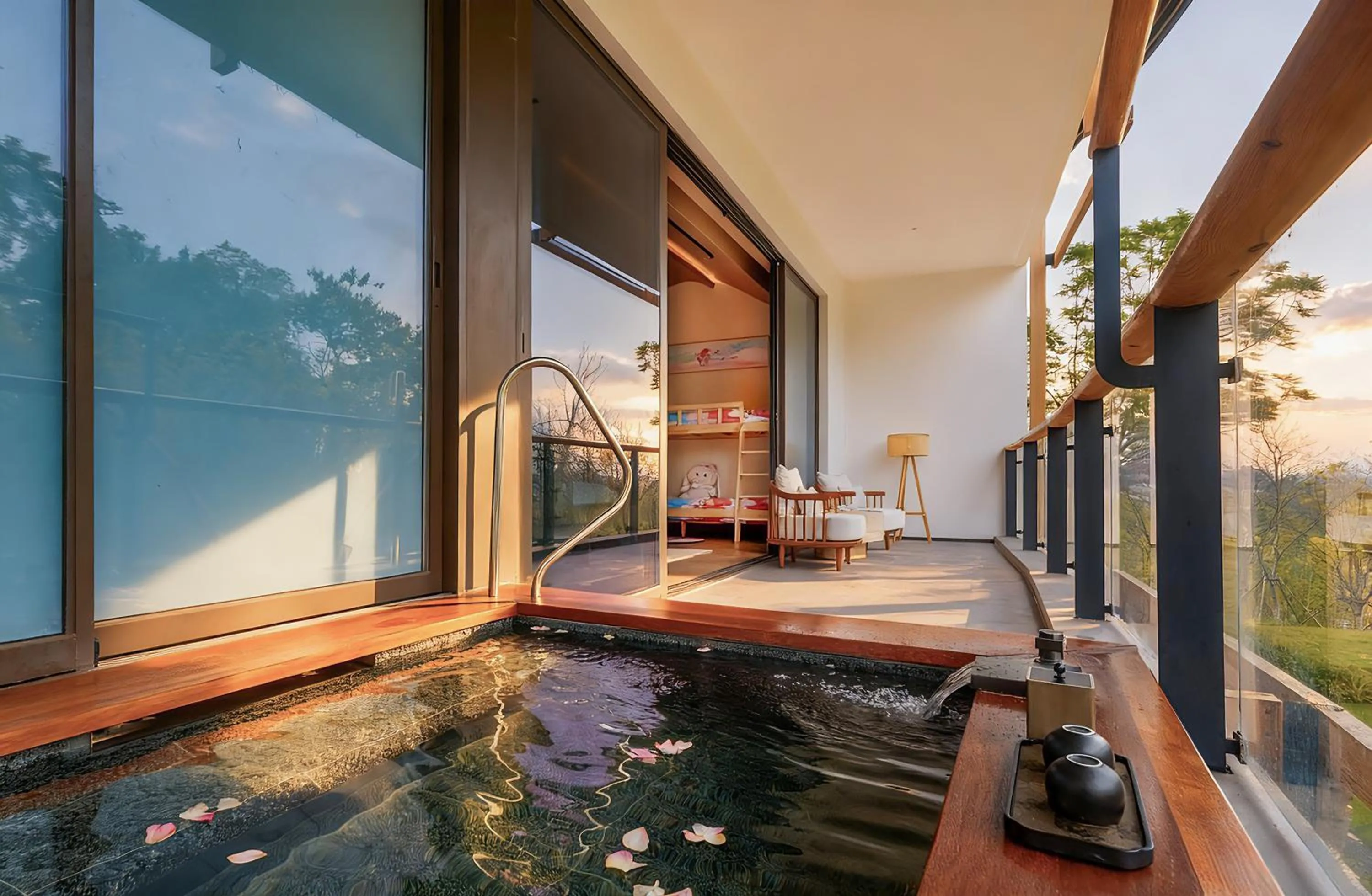 Balcony/Terrace in Chengdu Expo Waterfall Hotel - MGallery Collection