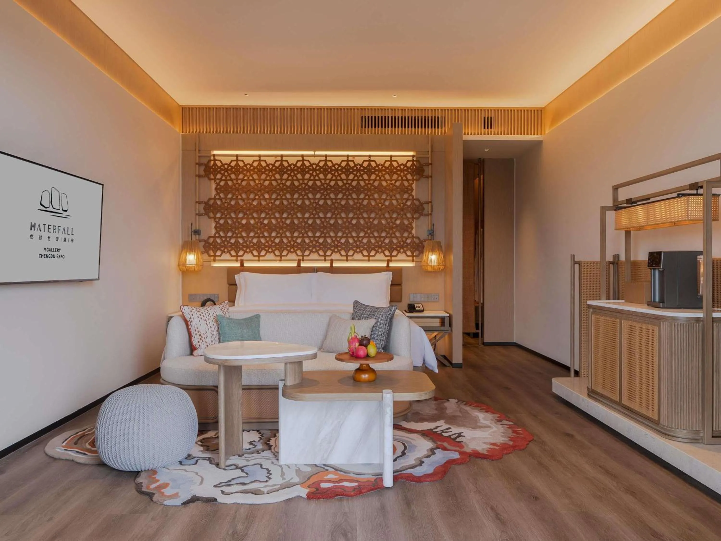 Bedroom in Chengdu Expo Waterfall Hotel - MGallery Collection