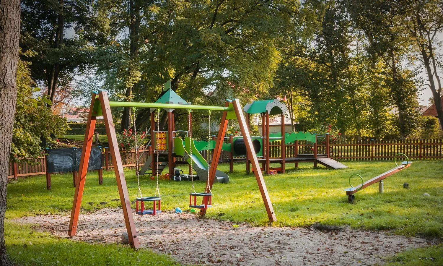 Children play ground in Zamek Dobroszyce