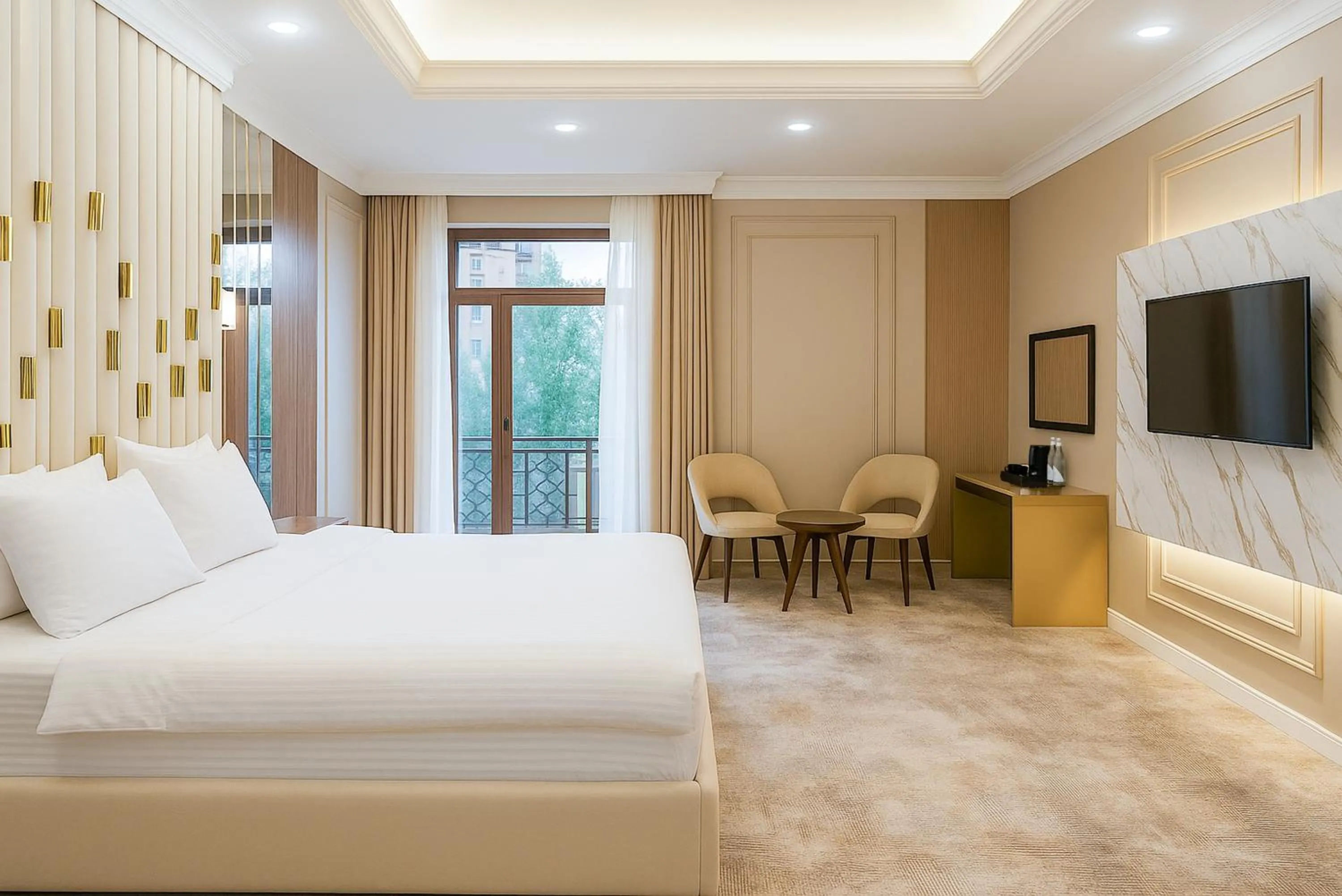 Bed in Siab Hotel Premium