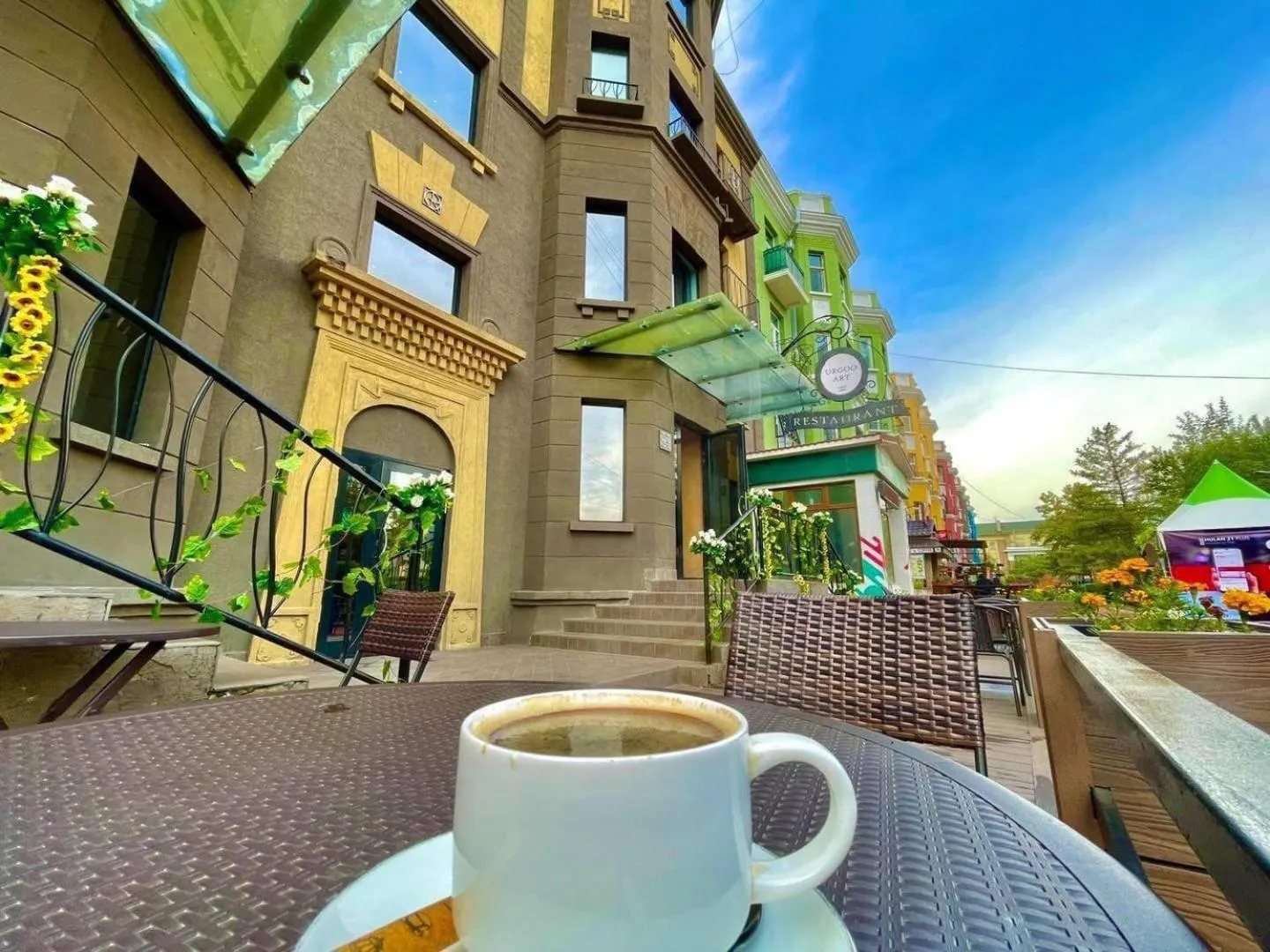 Balcony/Terrace in Urgoo hotel