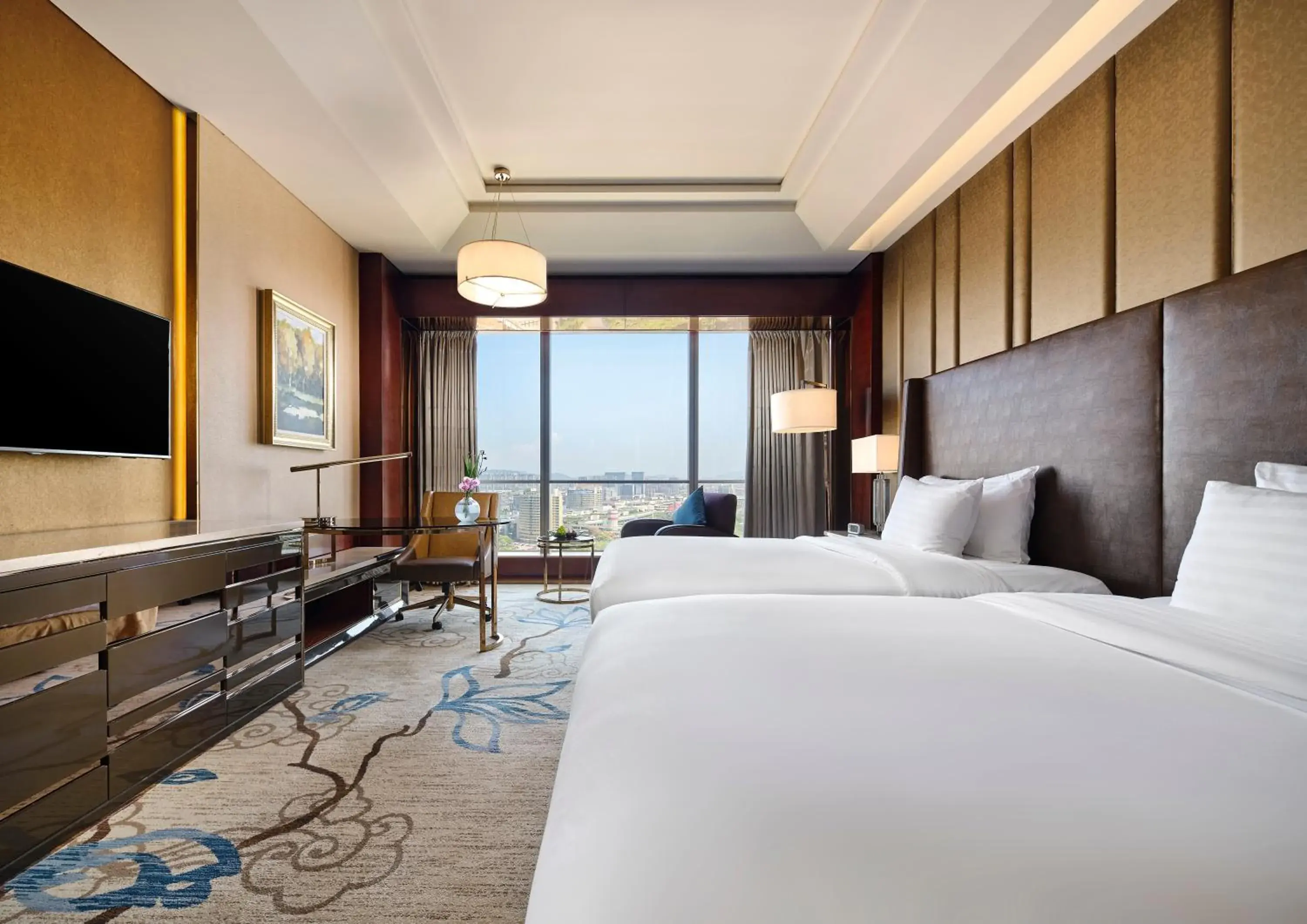 Twin Room with City View in Sanding New Century Grand Hotel Yiwu Twin Room with City View in Sanding New Century Grand Hotel Yiwu