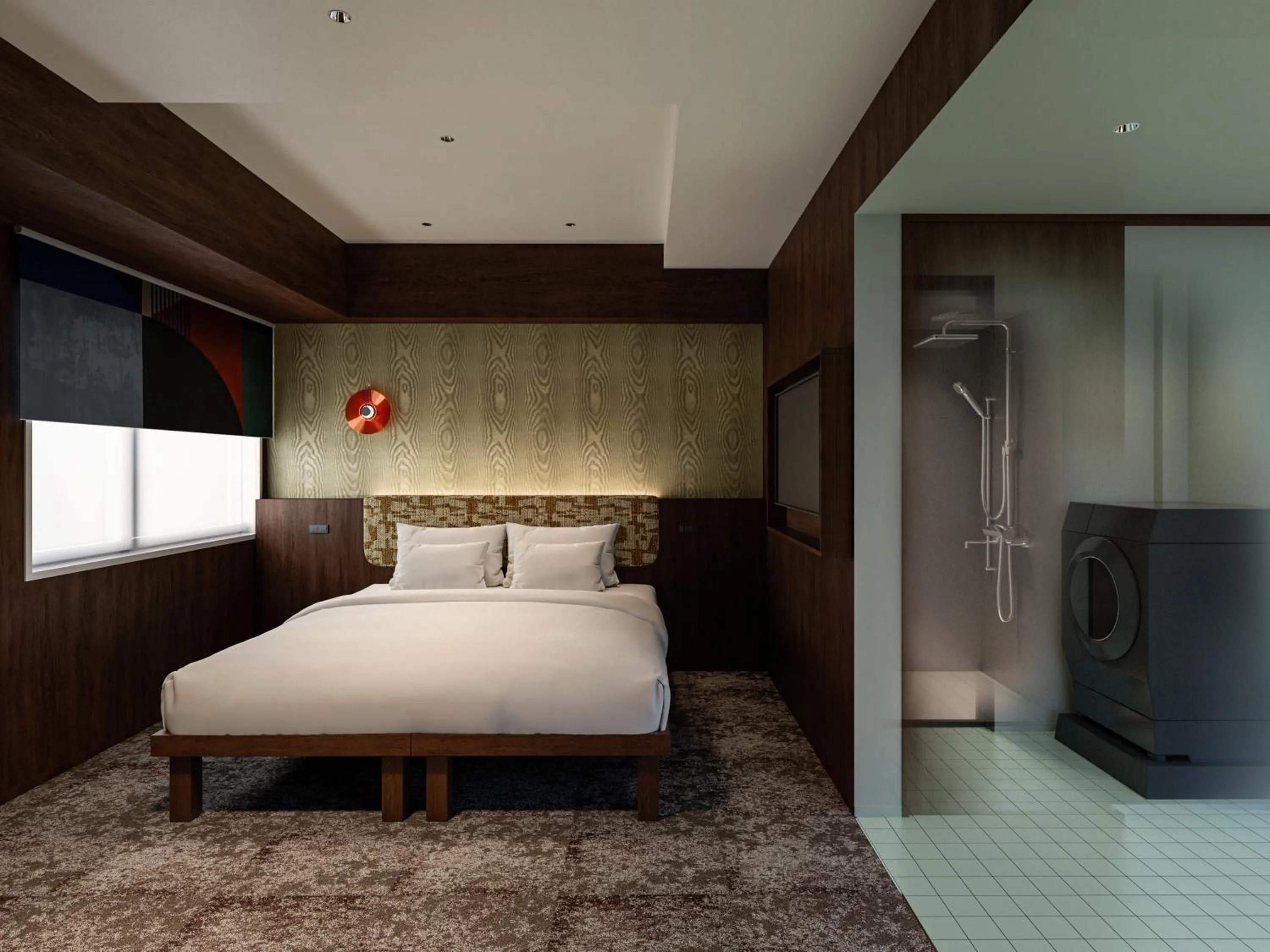 Shower, Bed in Tokyu Stay Shinjuku