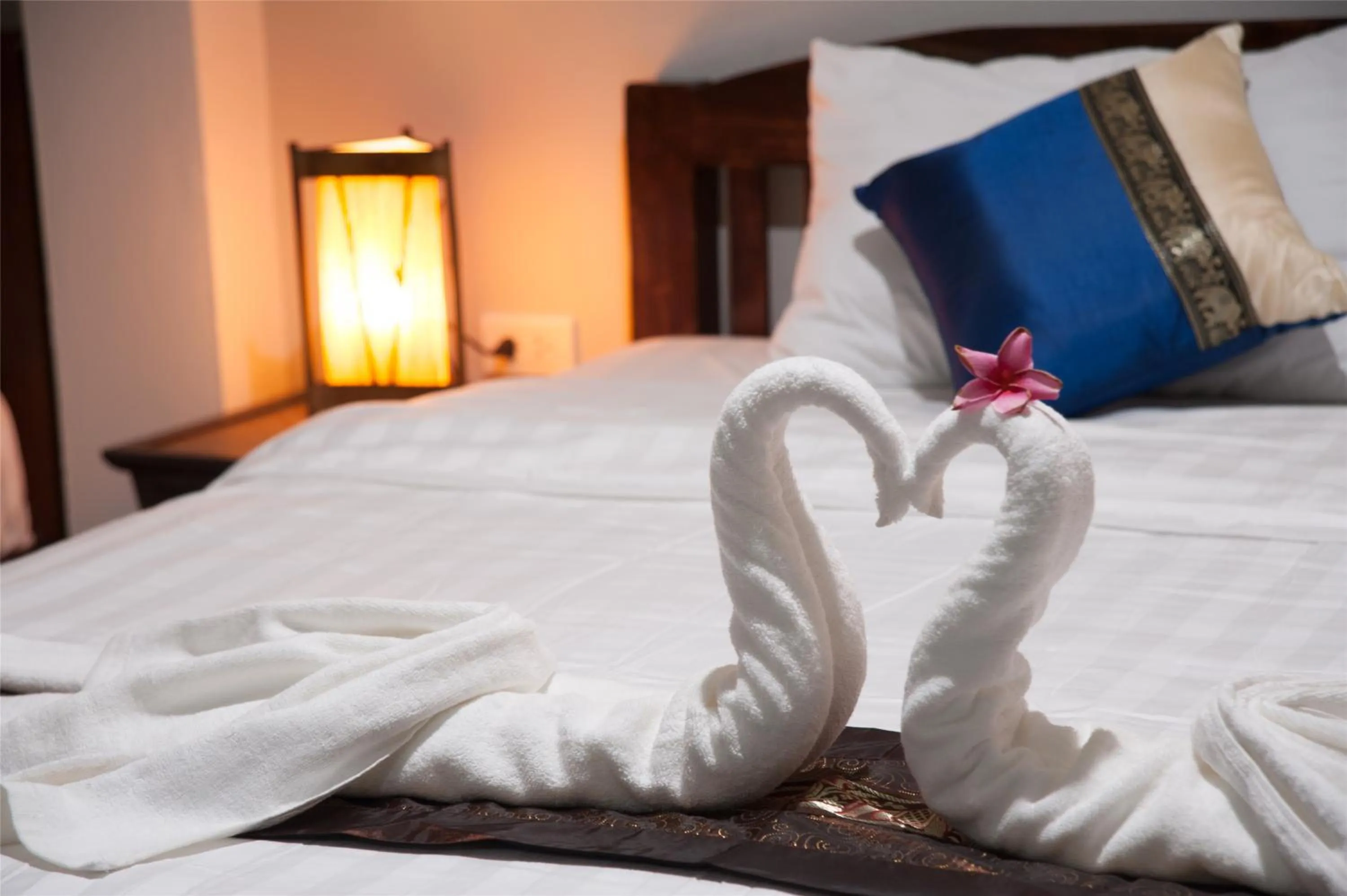 Decorative detail, Bed in Somwang Boutique Hotel