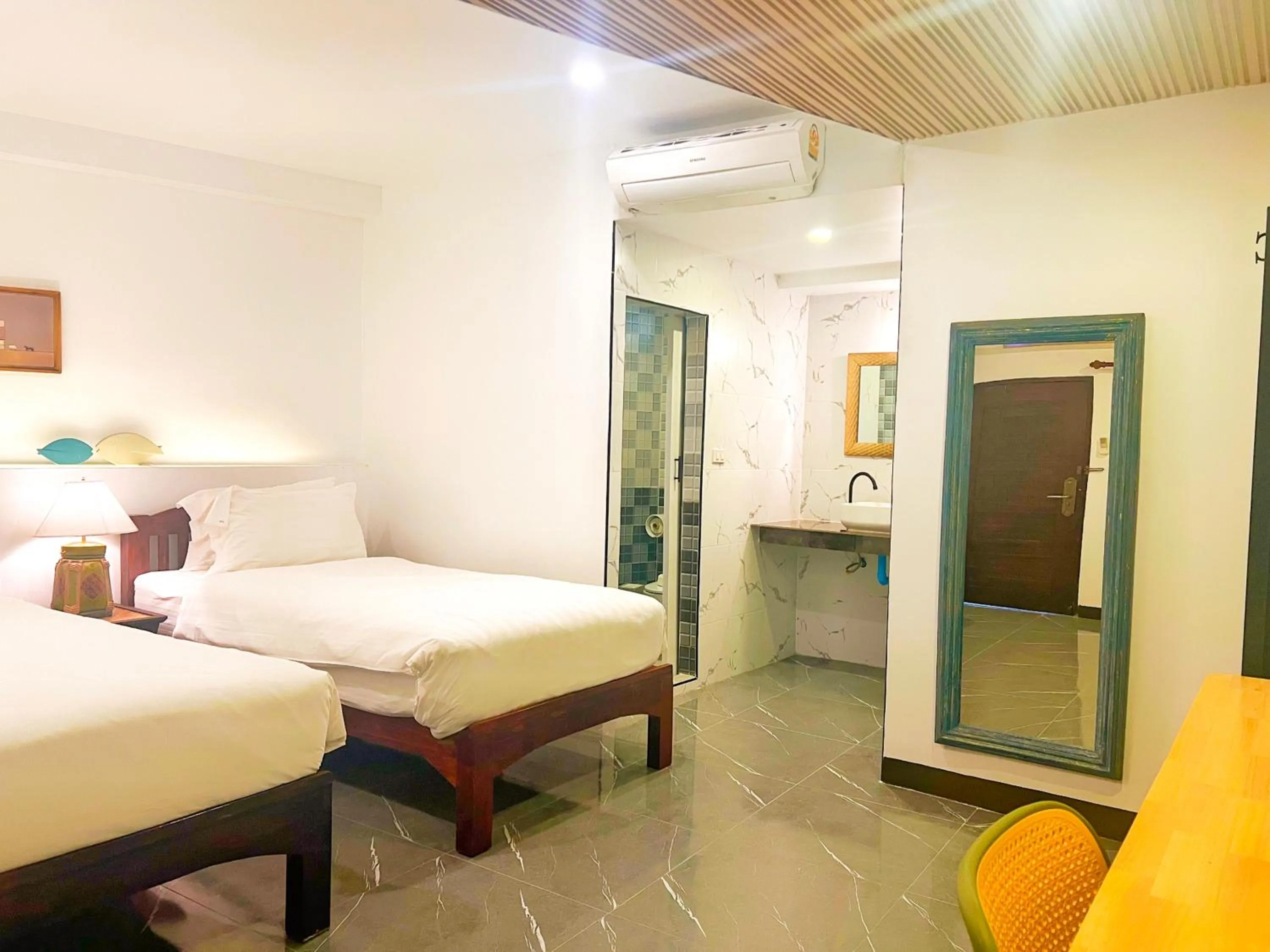 Bed in Somwang Boutique Hotel