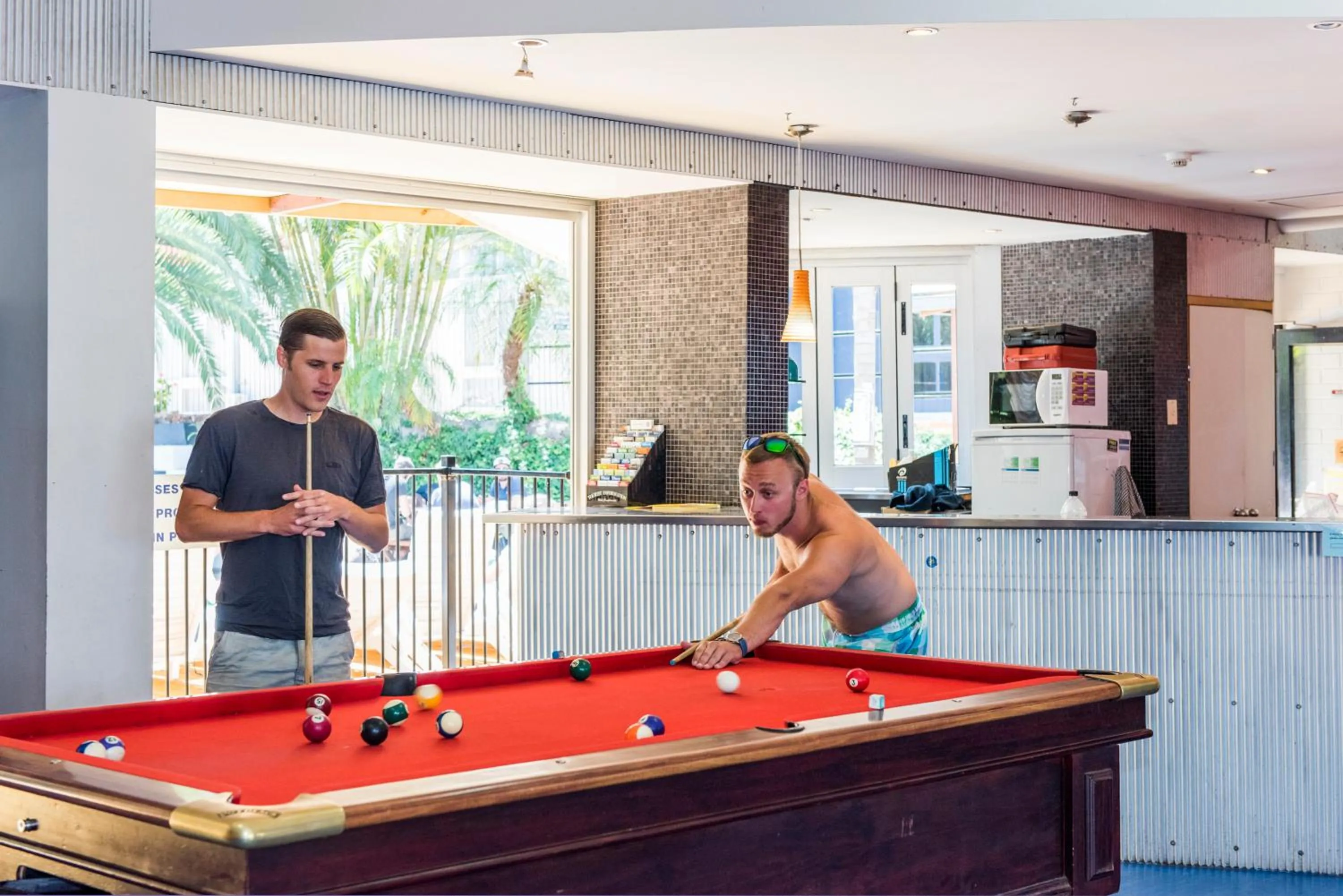 Billiard in Billabong Backpackers Resort
