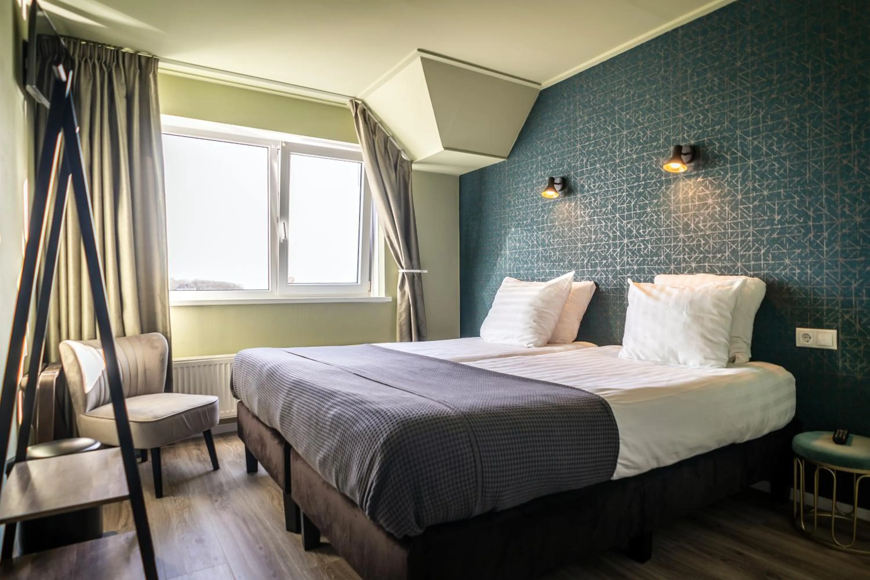 Bedroom, Bed in Hotel het Anker van Texel