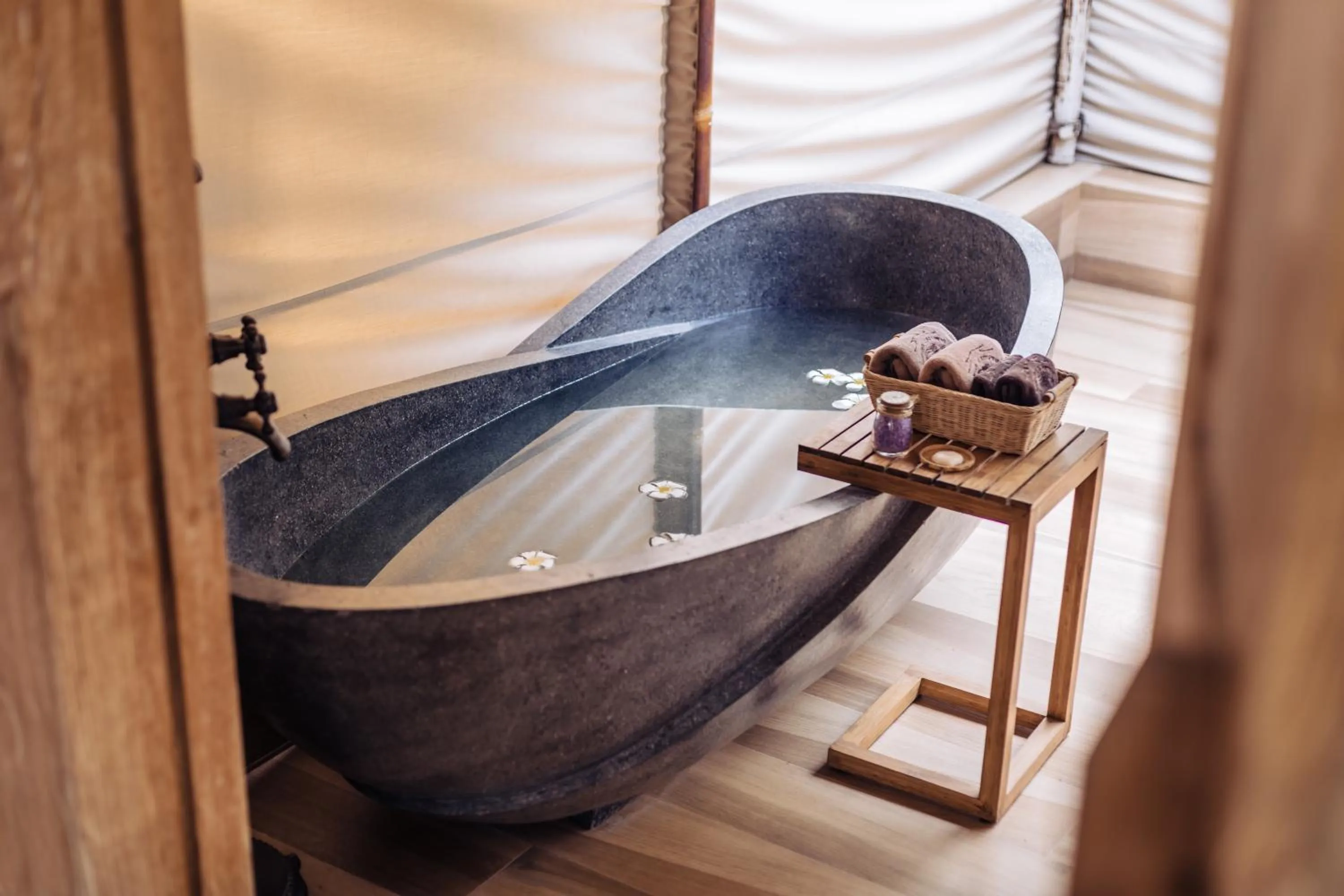 Bathroom in Khwan Beach Resort - Luxury Glamping and Pool Villas Samui - Adults Only - SHA Extra Plus