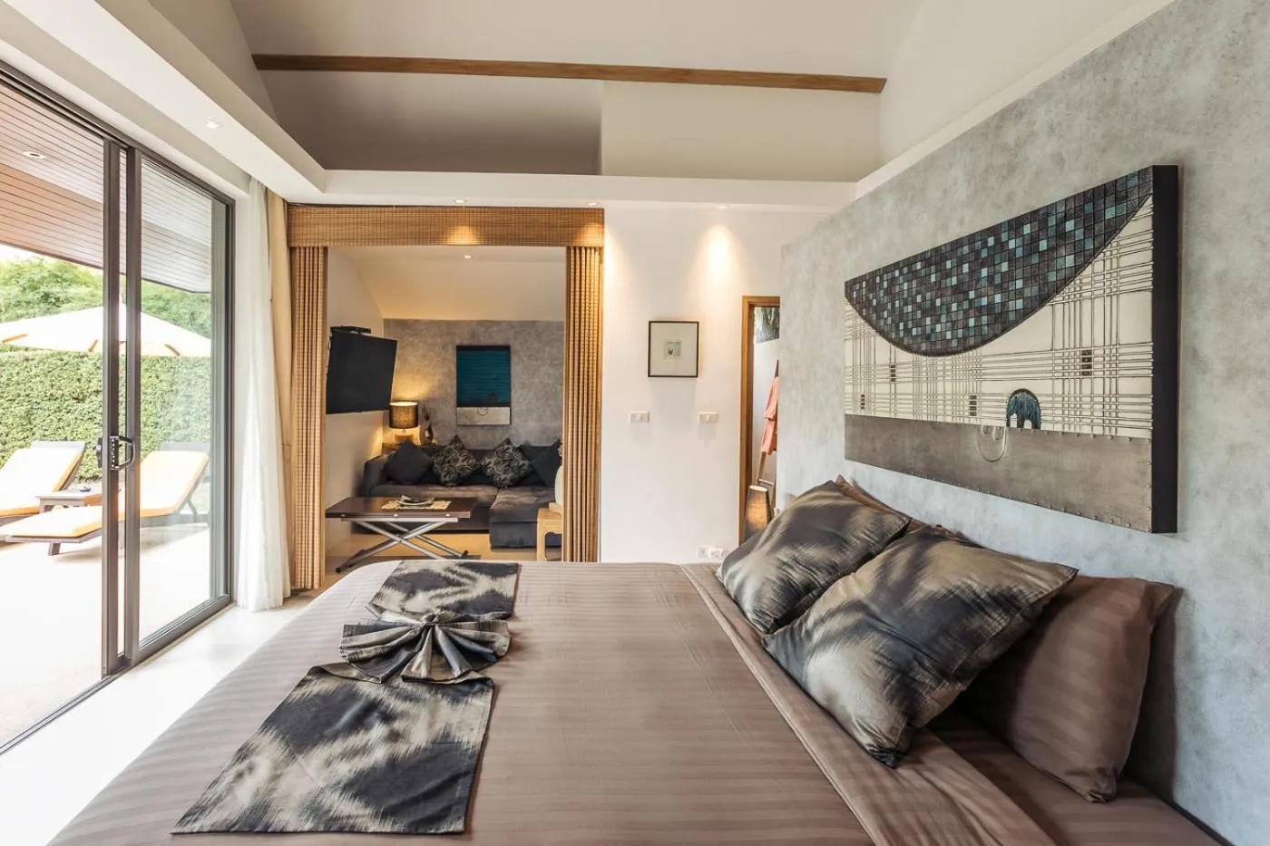 Bed in Khwan Beach Resort - Luxury Glamping and Pool Villas Samui - Adults Only - SHA Extra Plus