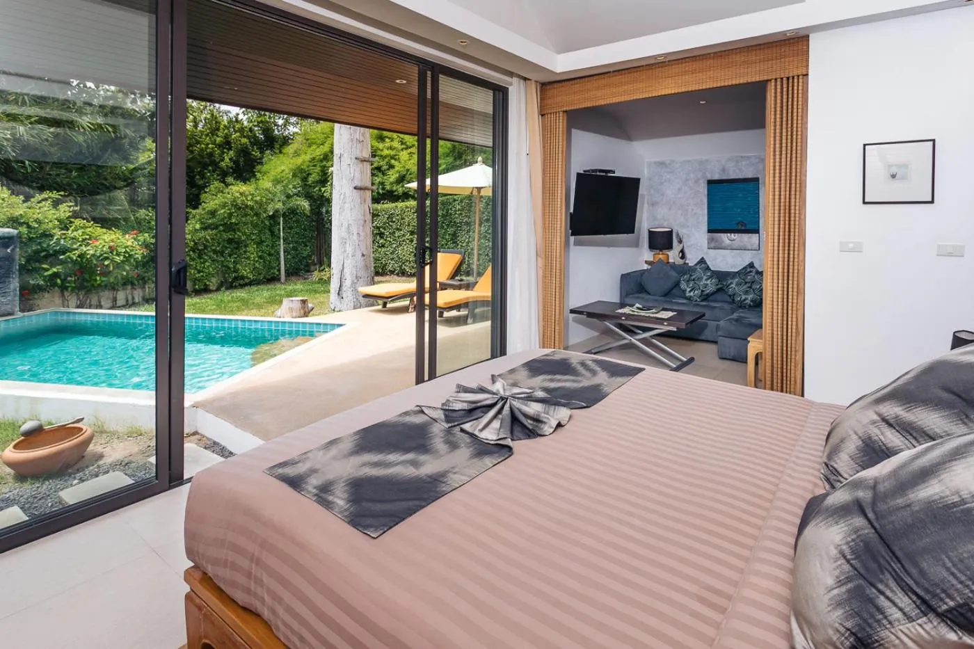 Bedroom, Bed in Khwan Beach Resort - Luxury Glamping and Pool Villas Samui - Adults Only - SHA Extra Plus