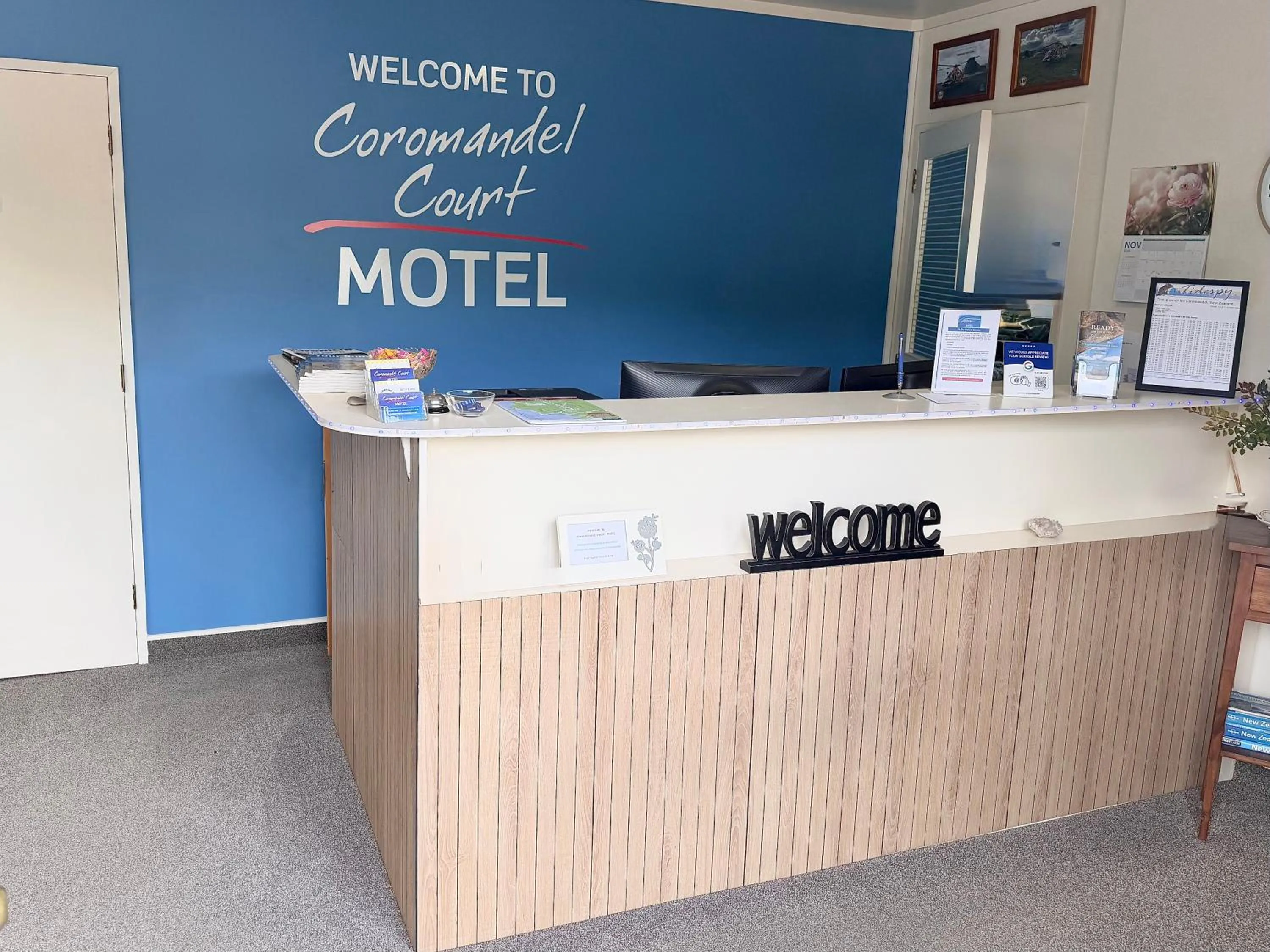 Lobby or reception in Coromandel Court Motel