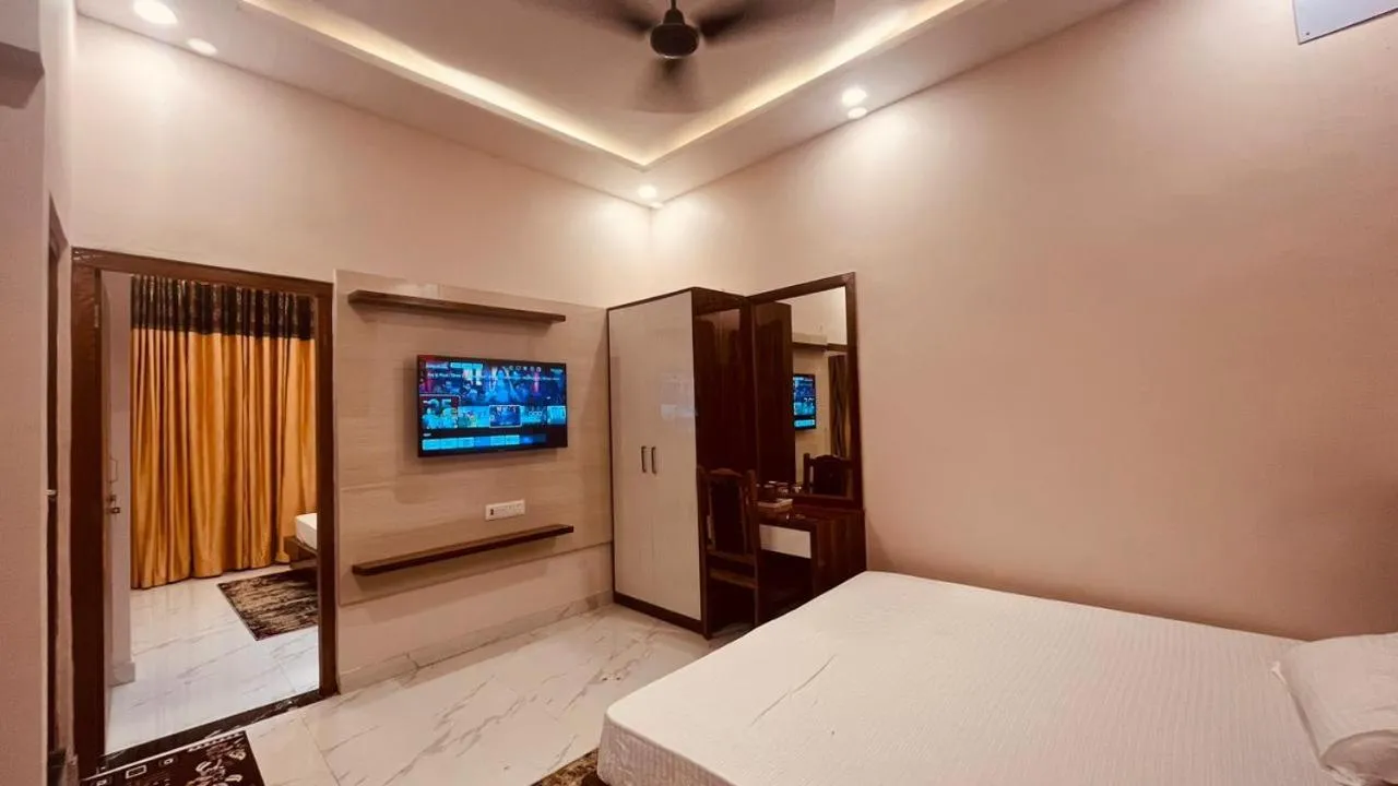 Bed in Hotel Ram Anandam Inn