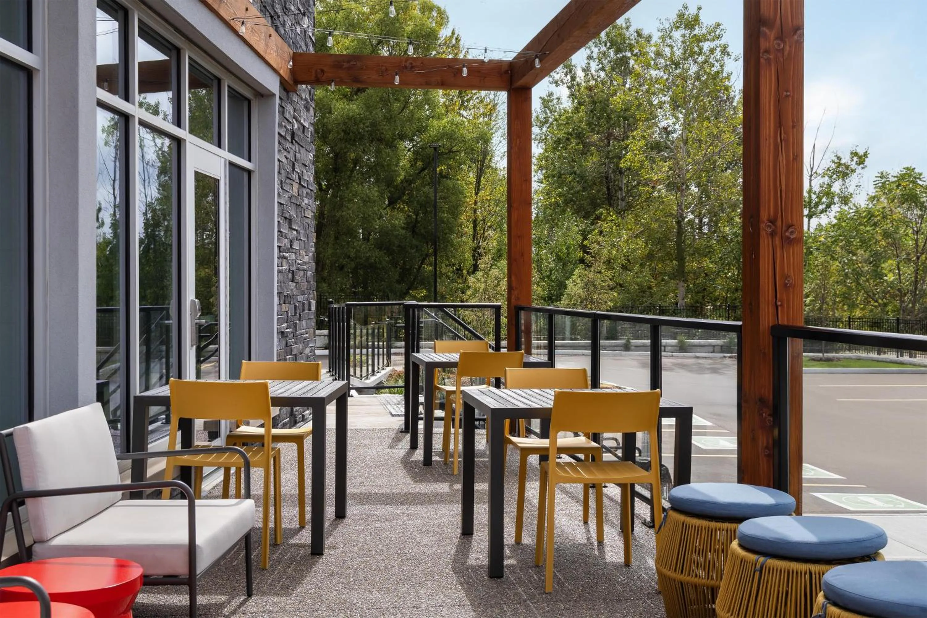 Patio in Home2 Suites By Hilton Woodstock On