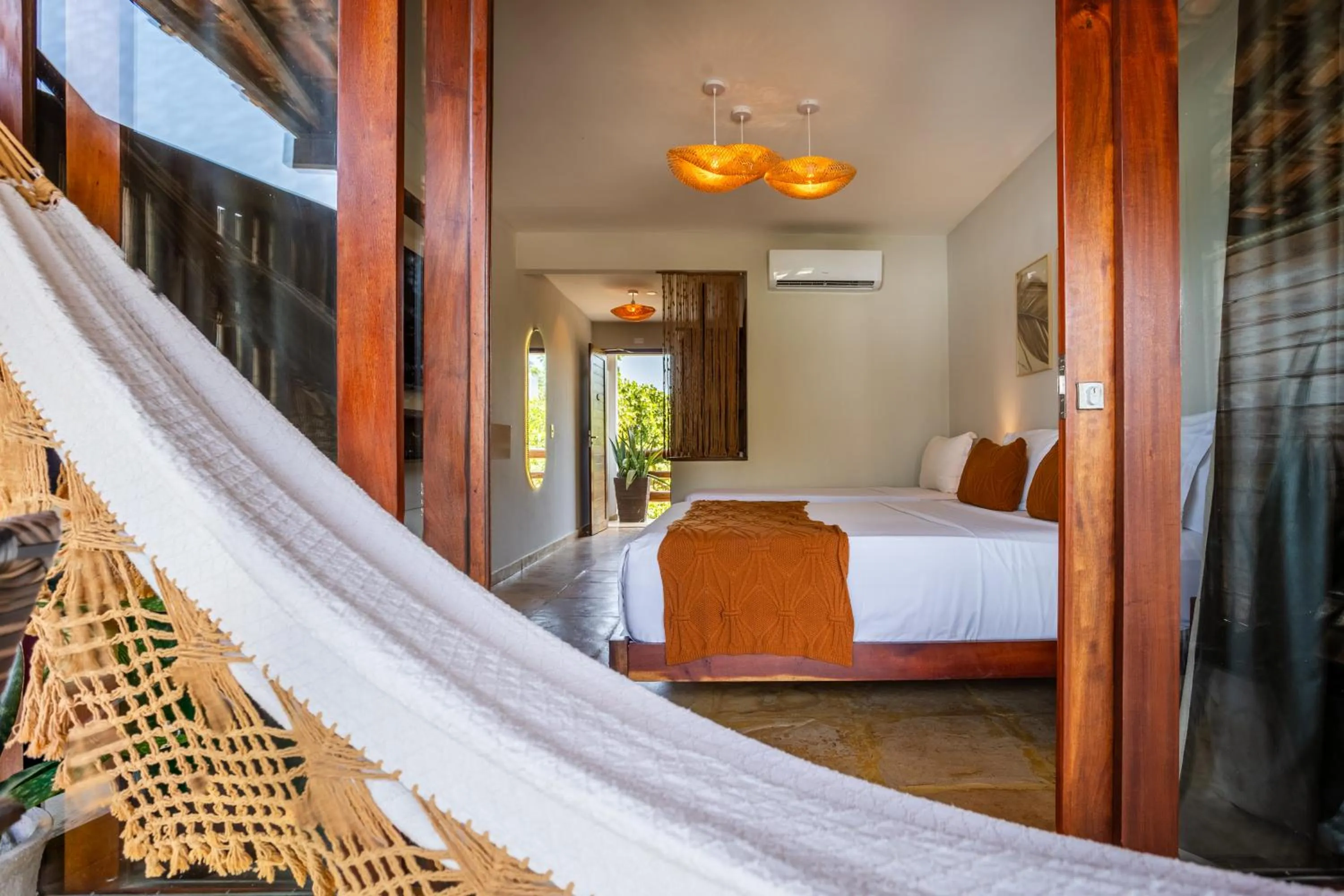 Bed in Pousada Carcará