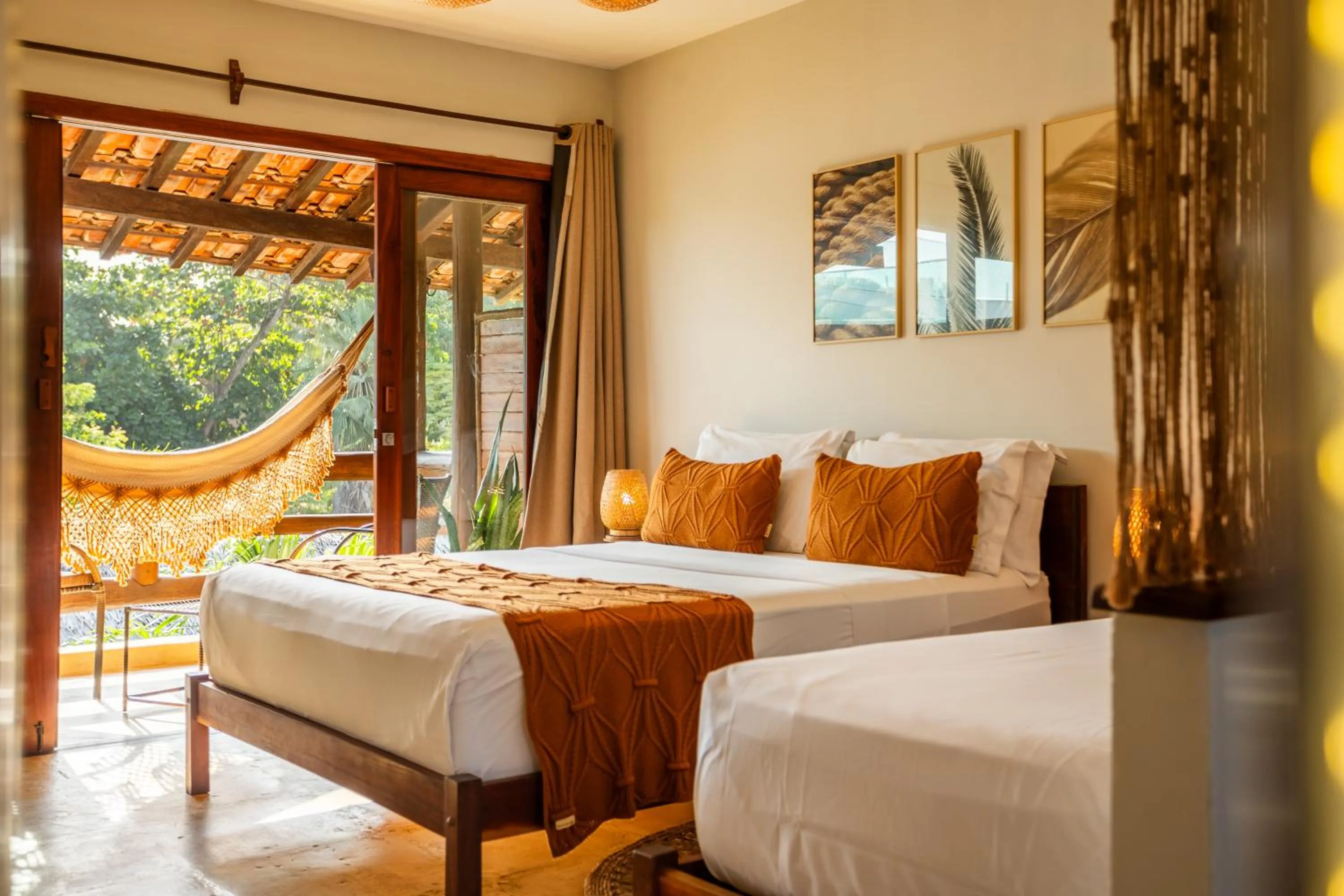 Bed in Pousada Carcará