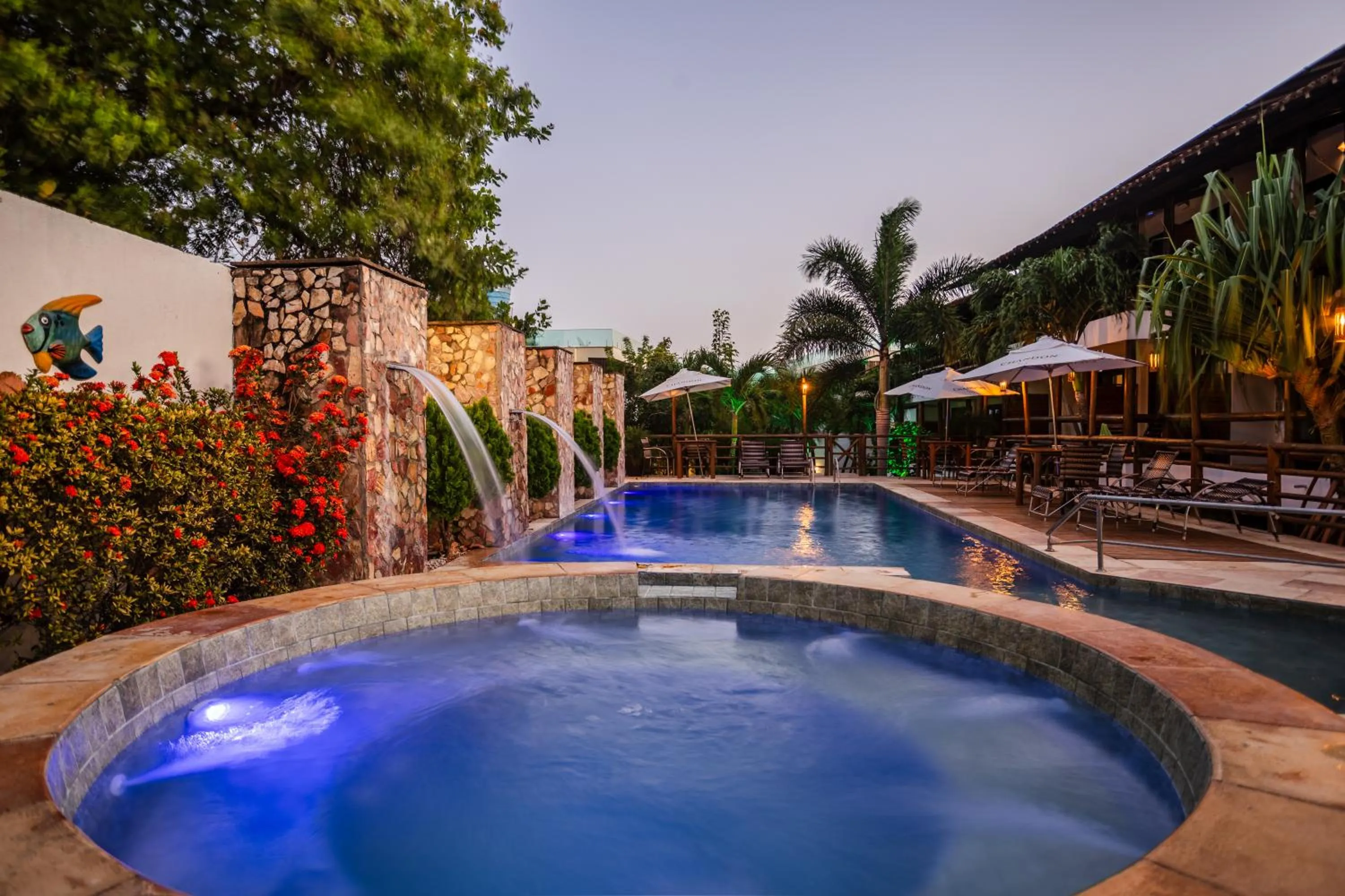 Swimming pool in Pousada Carcará