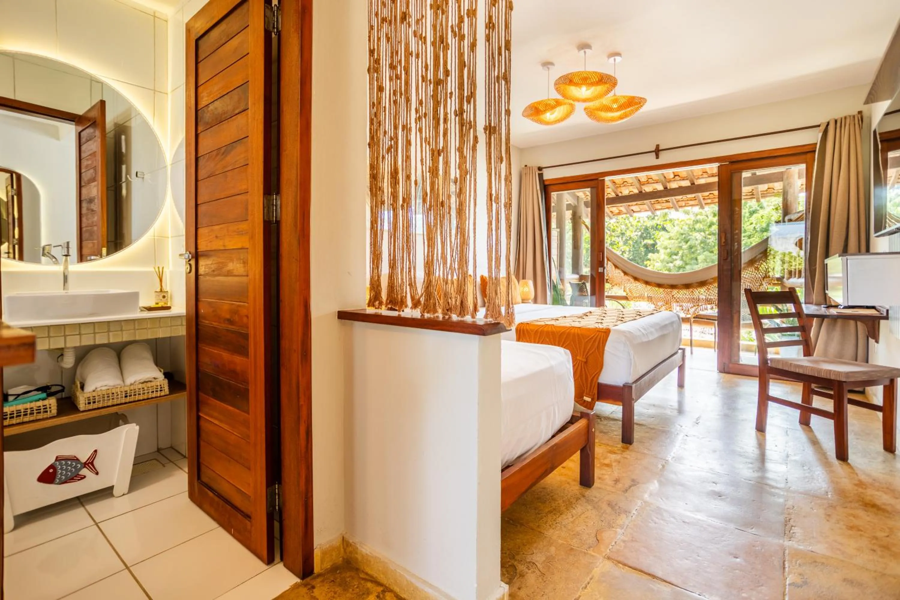 Bed in Pousada Carcará