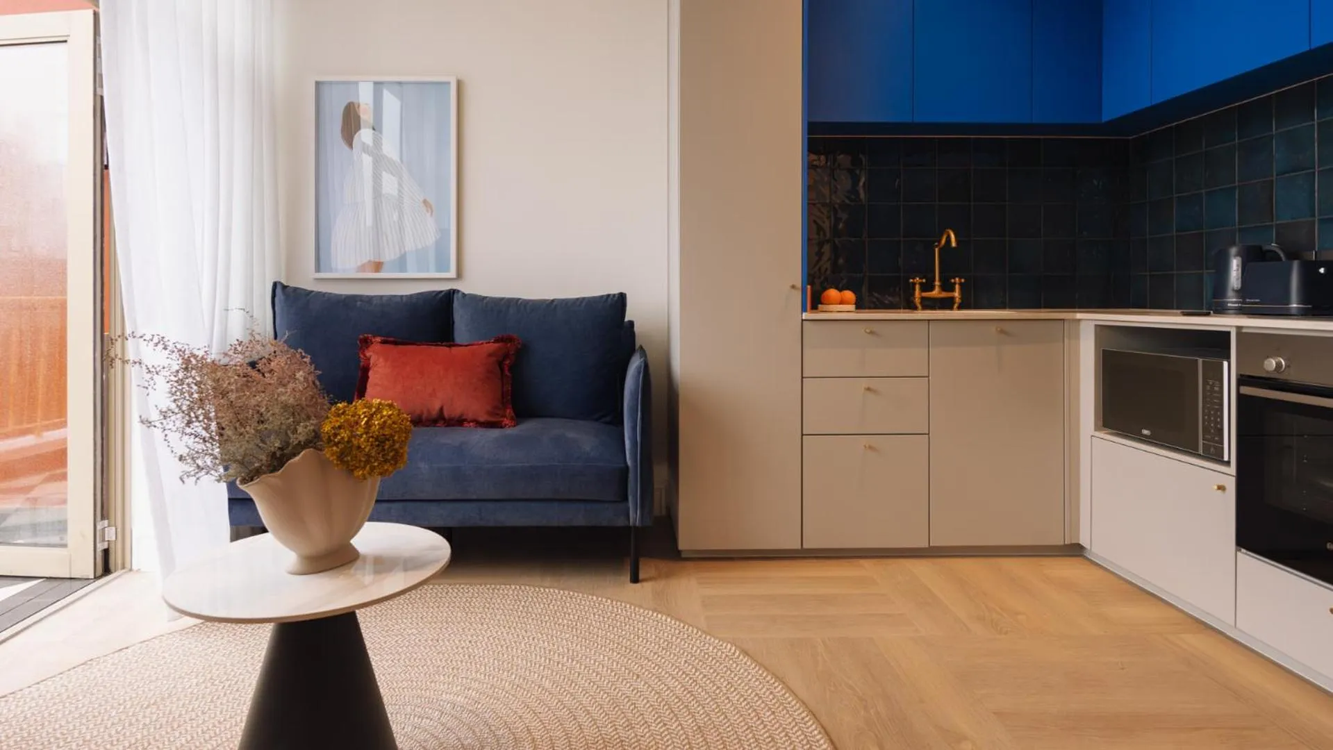 Seating area in The Trade Boutique Hotel