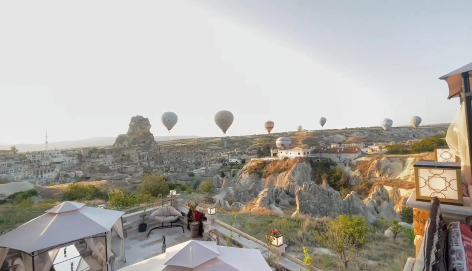 Natural landscape in Kasr-ı Kapadokya Cave Suites
