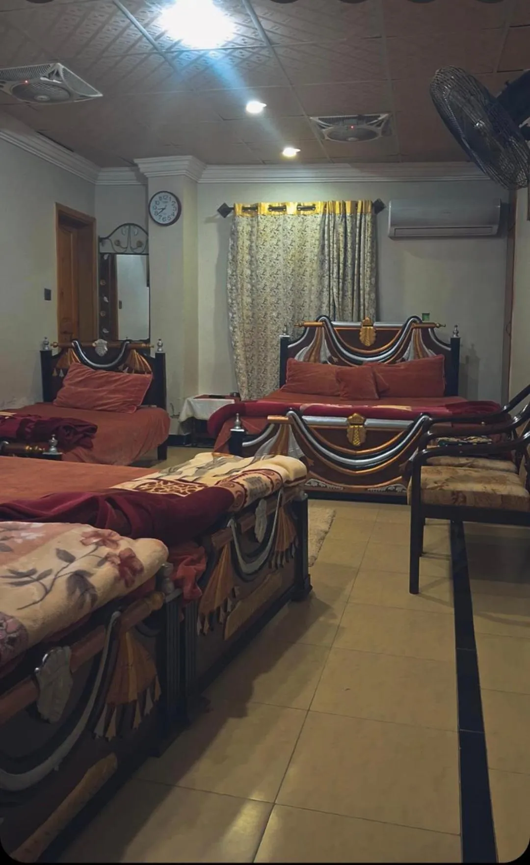 Bed in AK Hotel Abbottabad