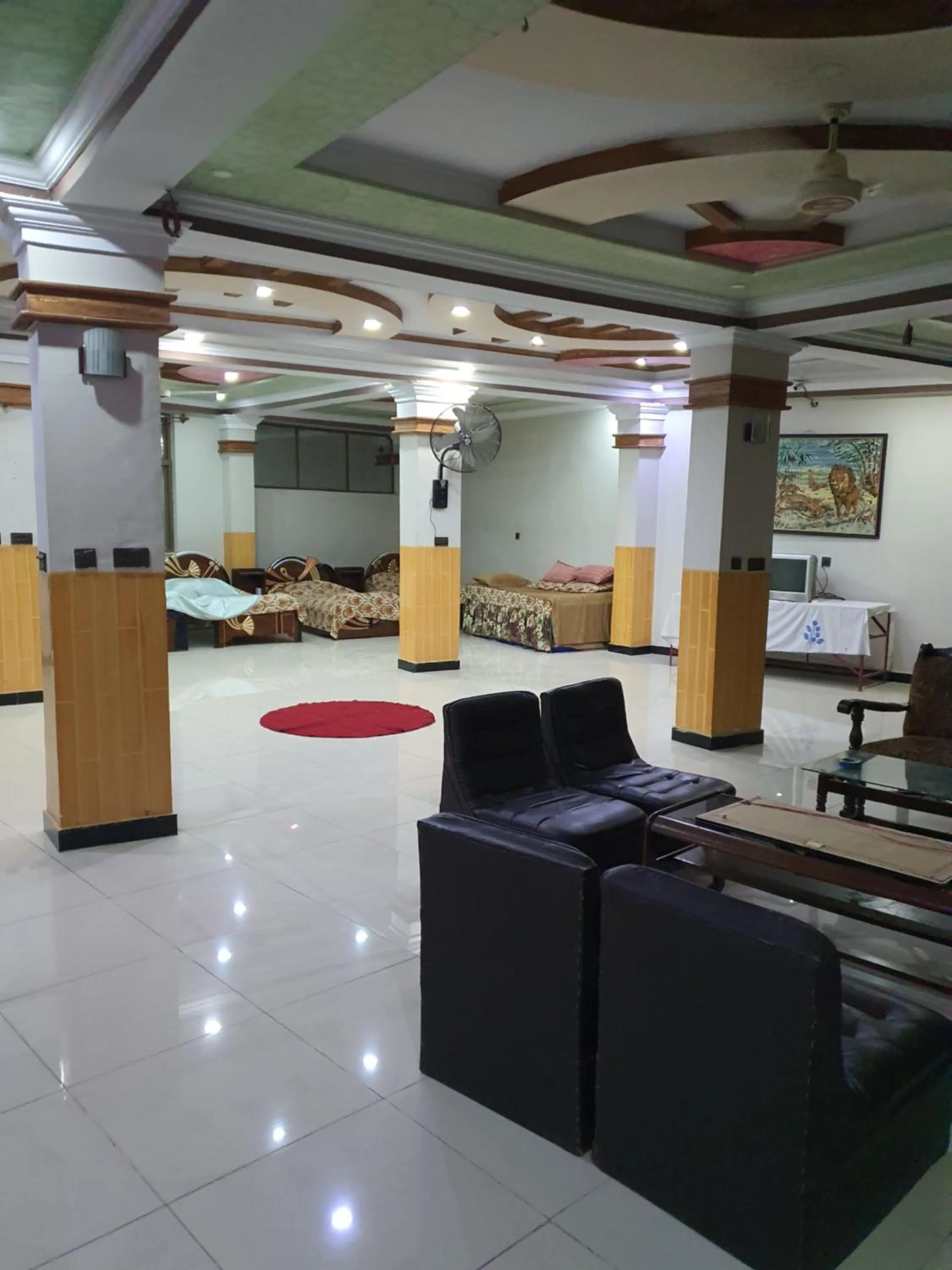 Seating area in AK Hotel Abbottabad