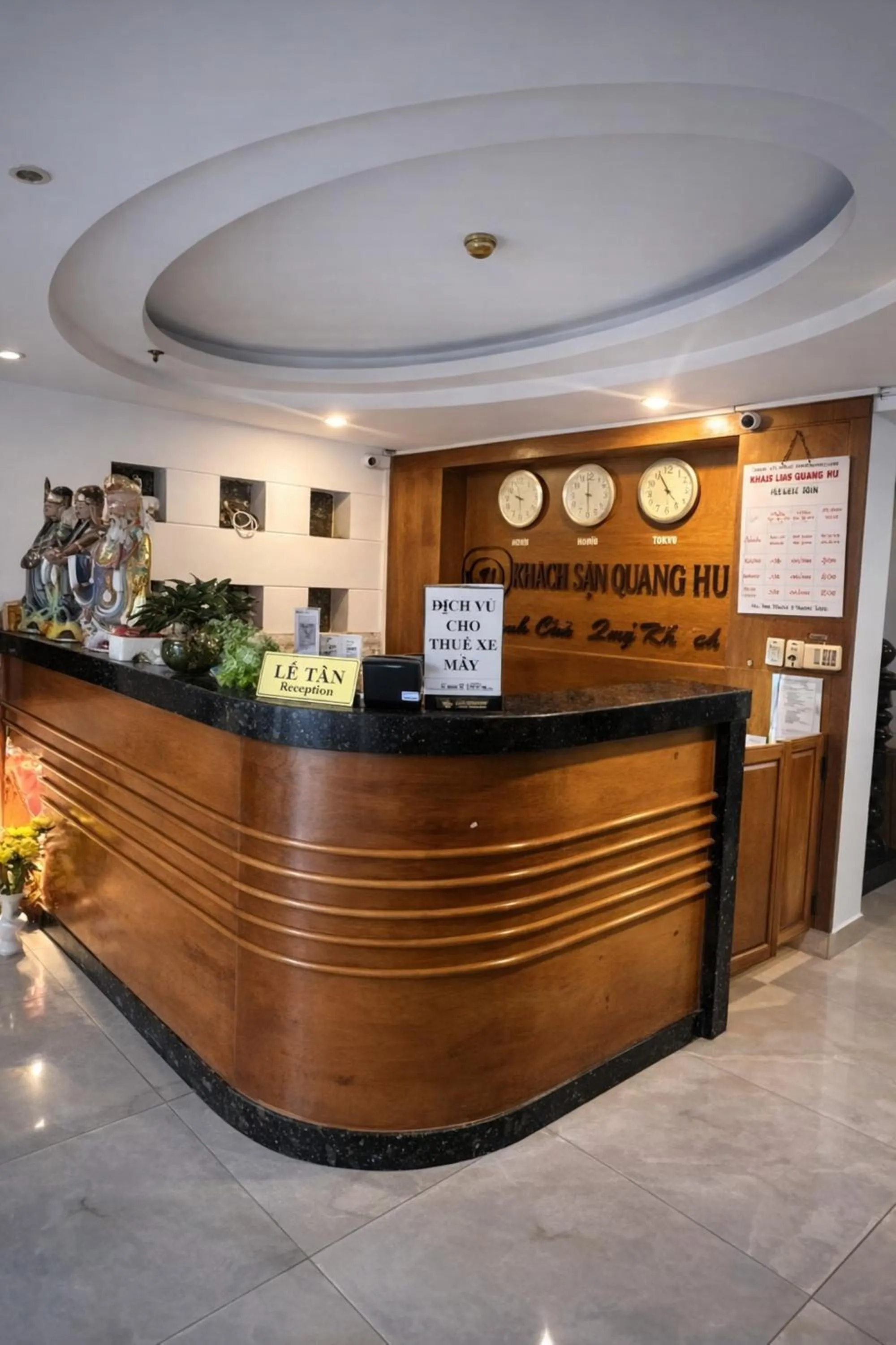 Lobby or reception in Quang Huy Hotel