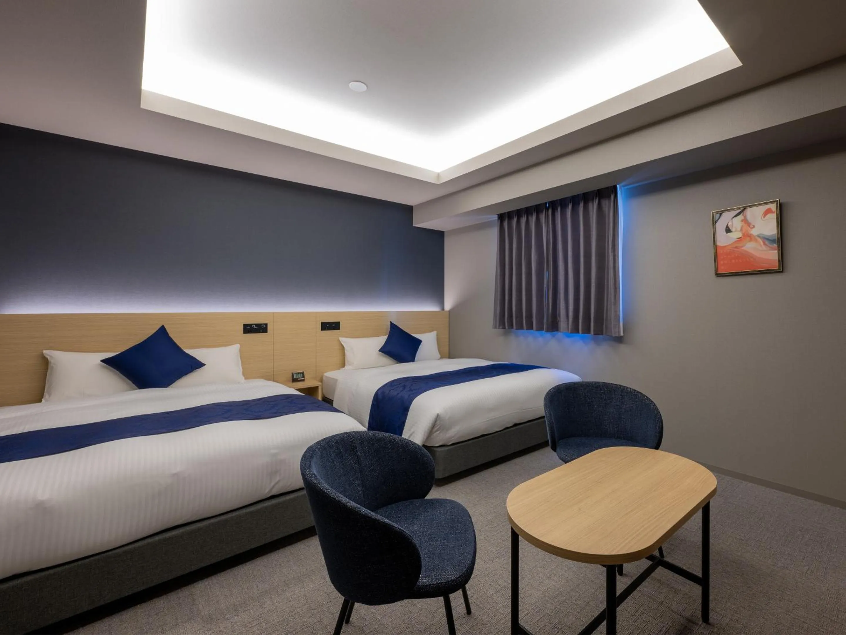 Bed in HOTEL R9 Premium Ichikawaekimae