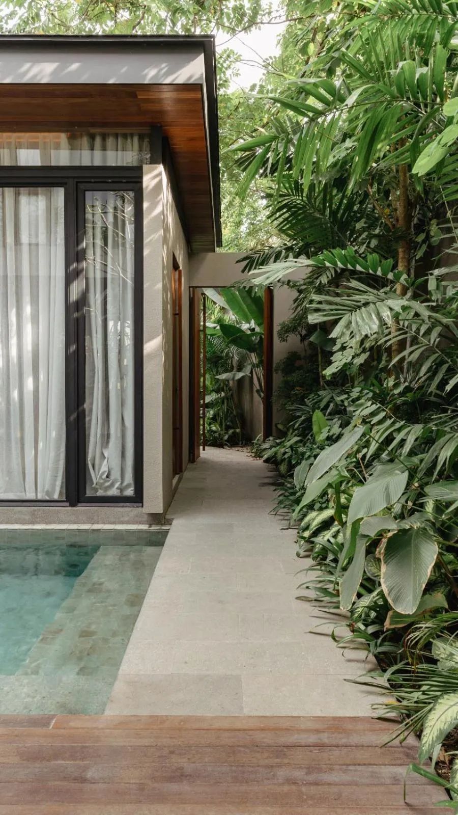 Garden view in The Akasha Canggu Luxury Villas