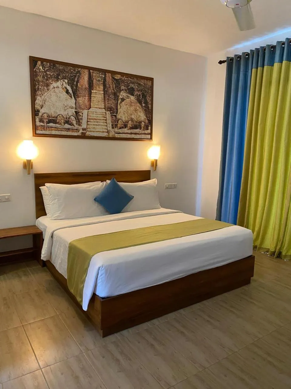 Bed in Hotel Sigiriyaaya