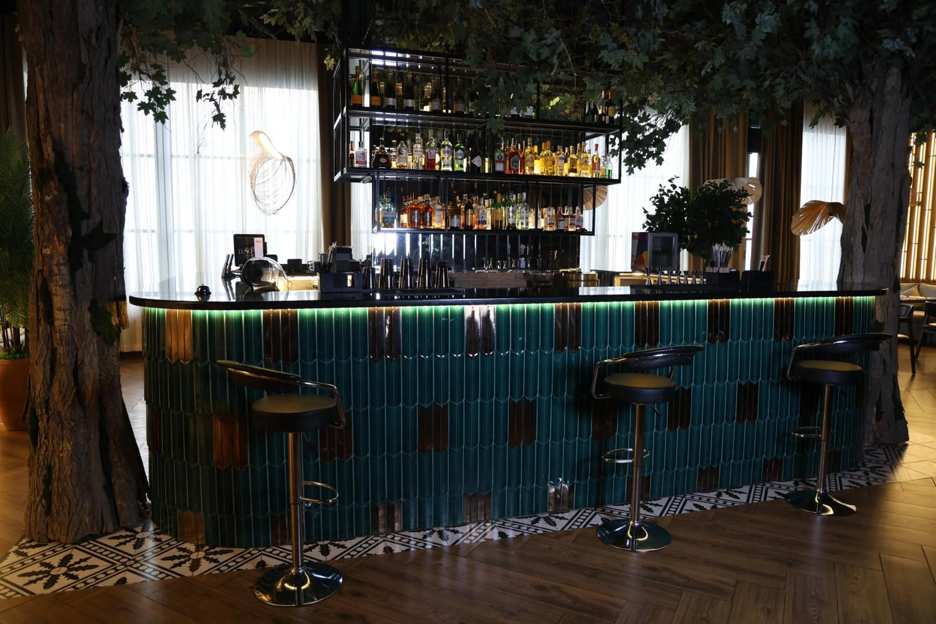 Lounge or bar in Azimut Hotel Tashkent