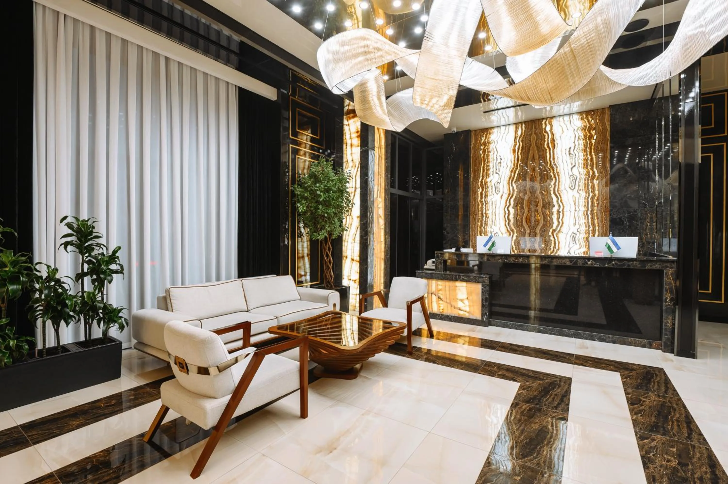 Lobby or reception in Azimut Hotel Tashkent