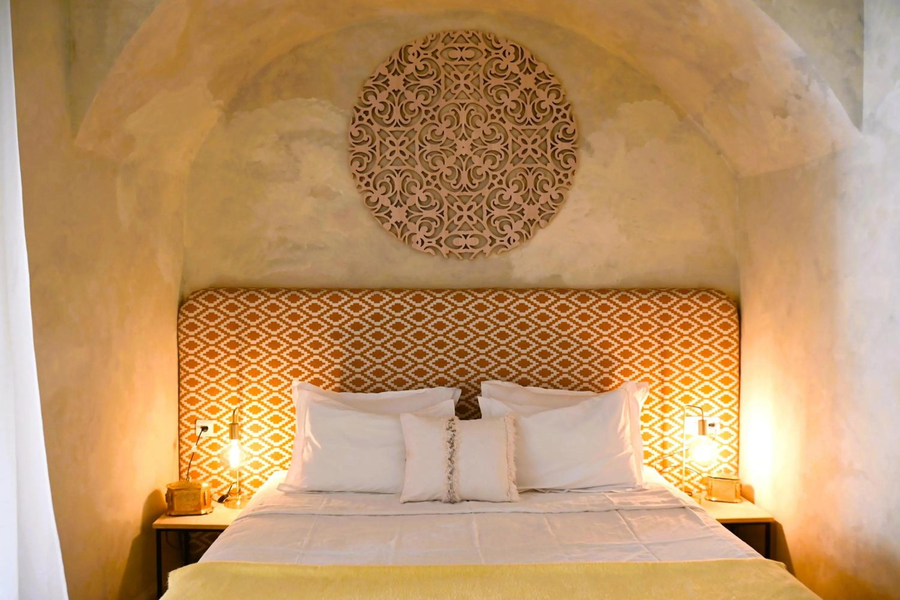 Bed in Riad Emberiza Sahari