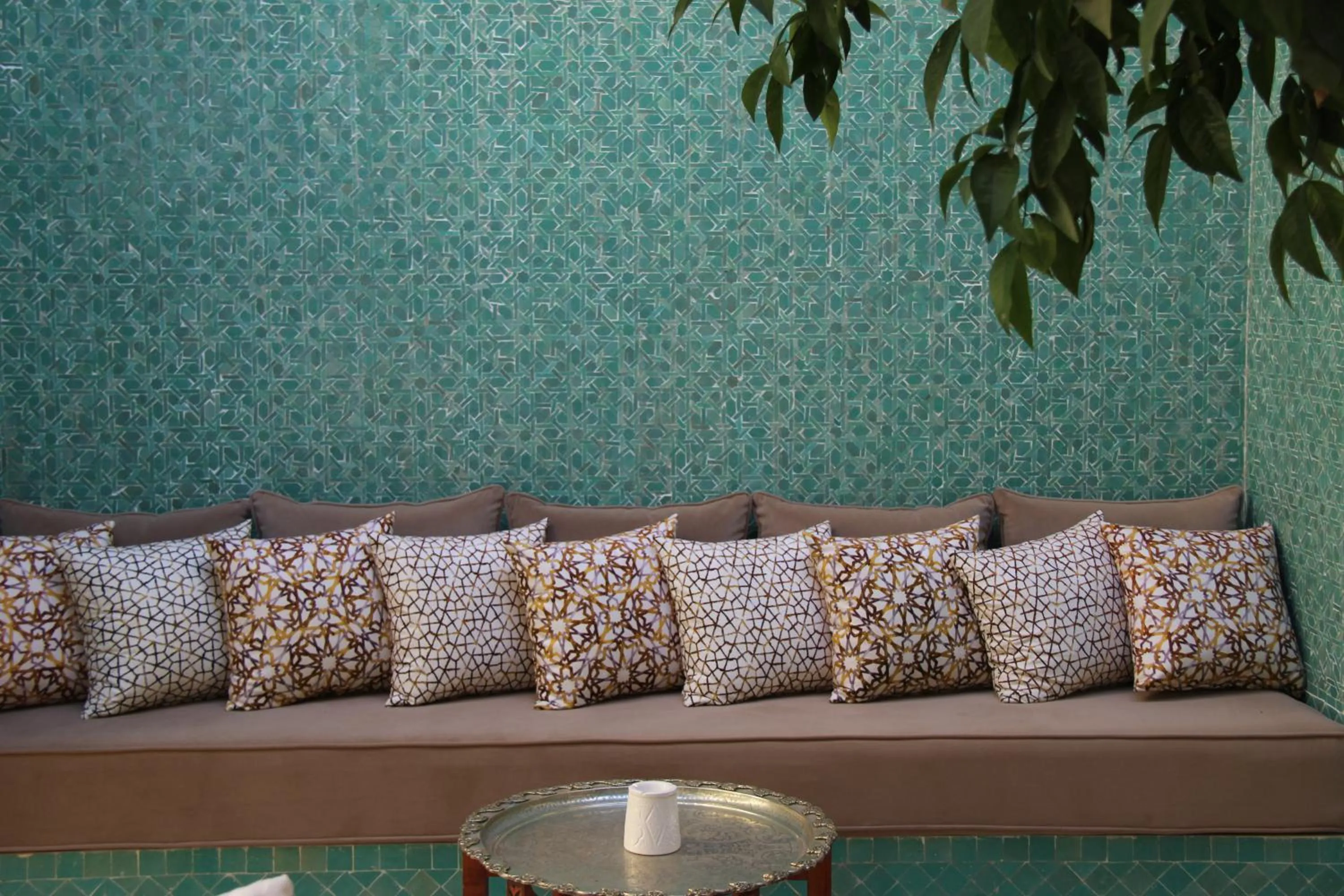 Seating area in Riad Emberiza Sahari