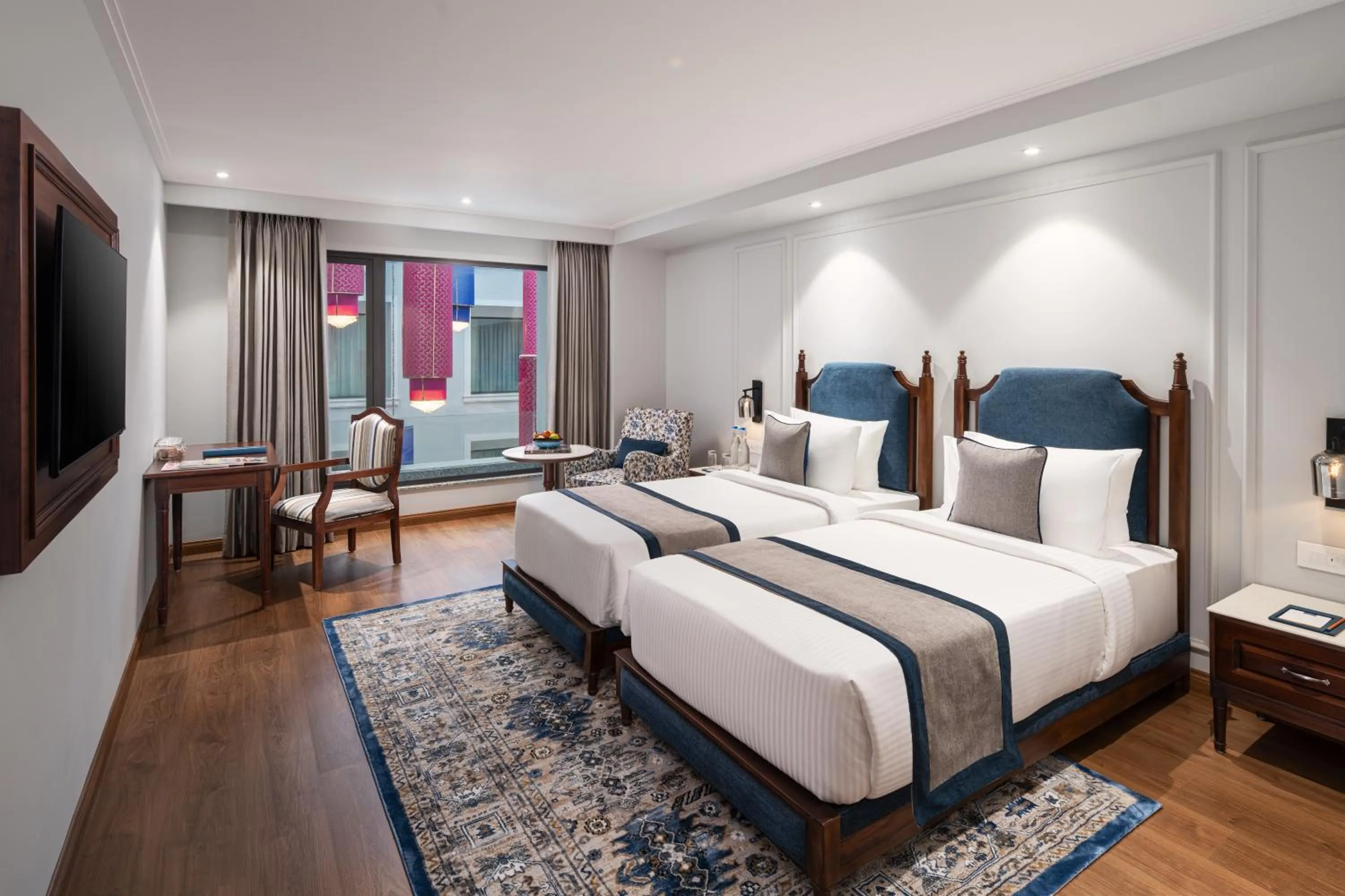 Bedroom, Bed in MJ Sarovar Portico Haridwar
