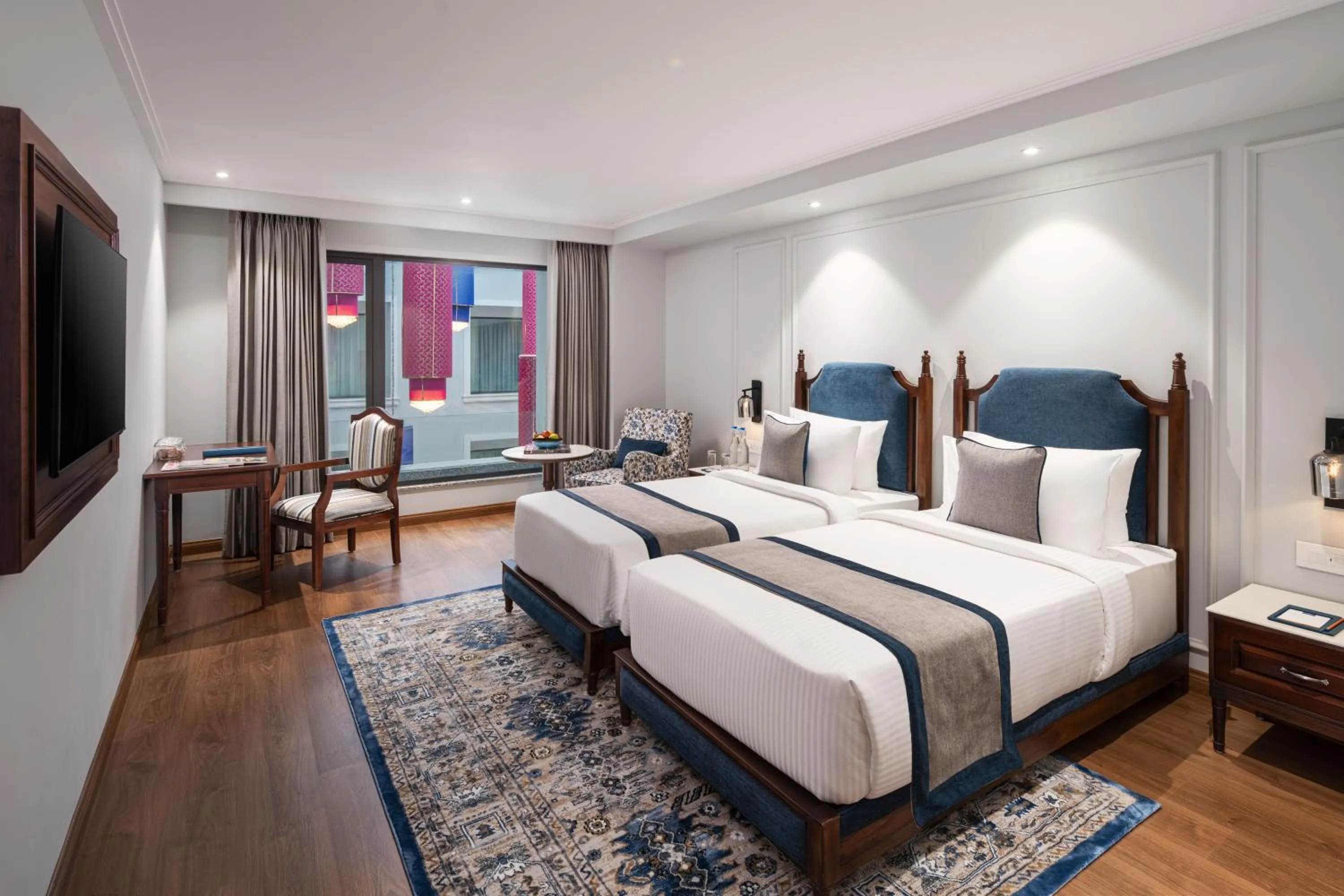 Bedroom, Bed in MJ Sarovar Portico Haridwar