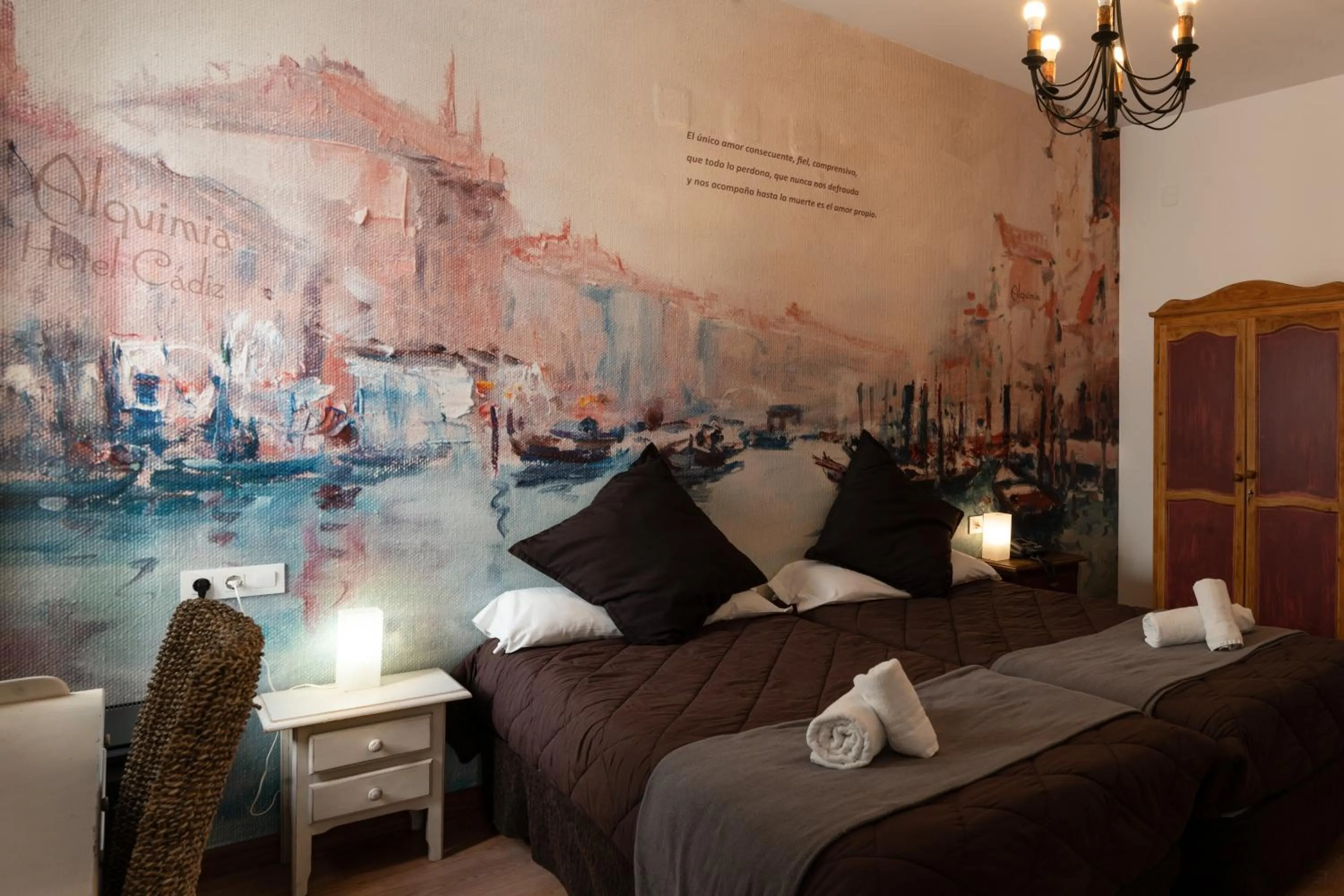 Bed in Hotel Alquimia Cadiz