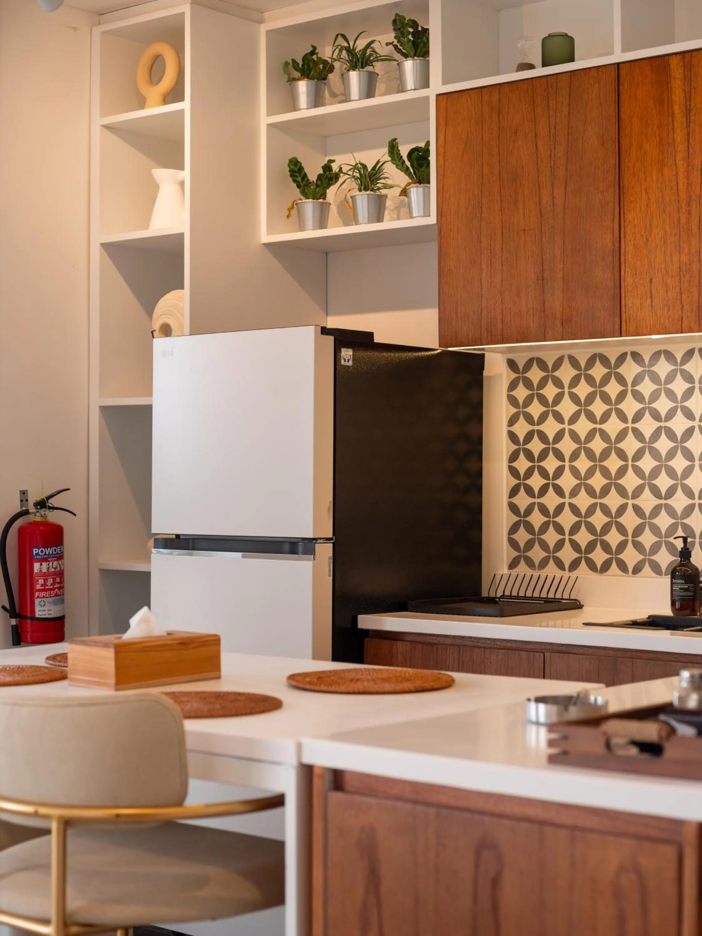 Kitchen or kitchenette in The Cruise Berawa - Design Apartments & Penthouses by CPM Bali