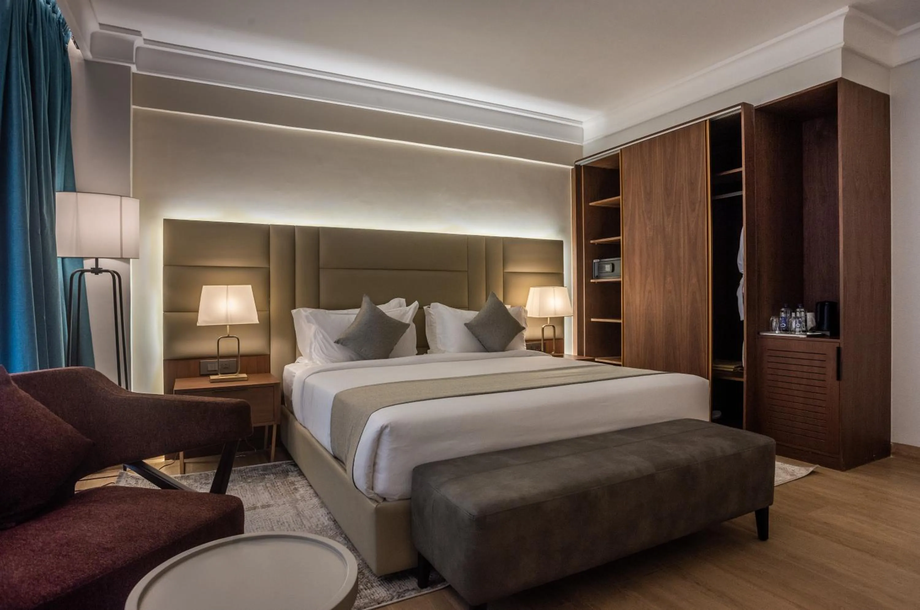 Bed in Okash City Boutique Hotel