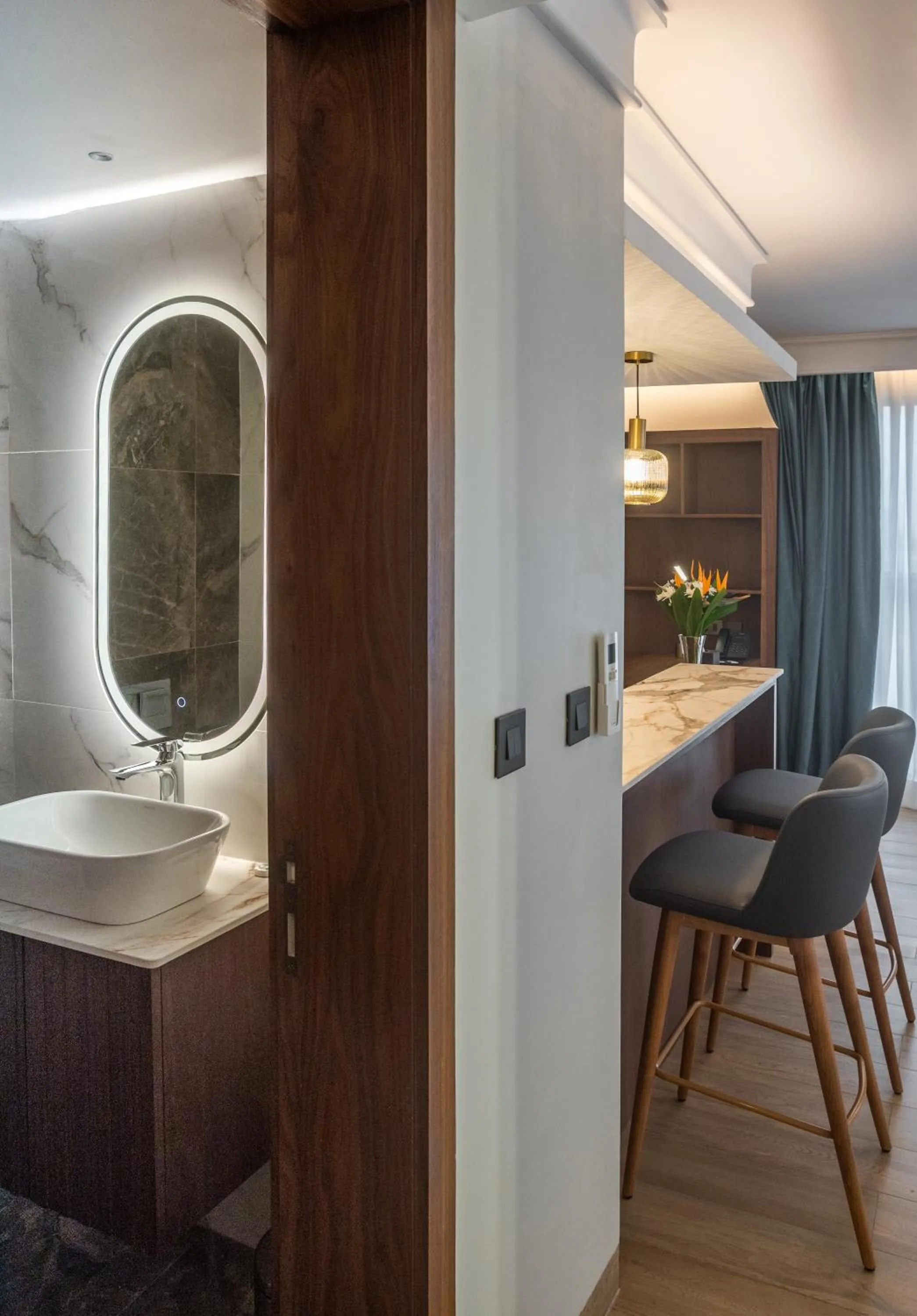 Dining area in Okash City Boutique Hotel