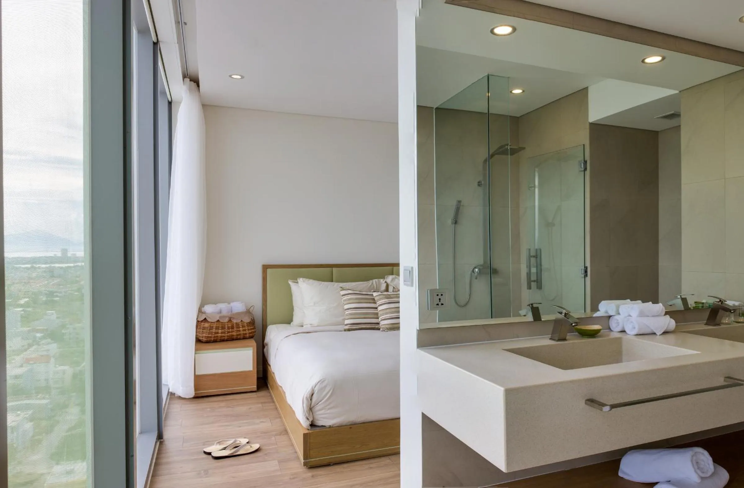 Bathroom in Fusion Suites Da Nang