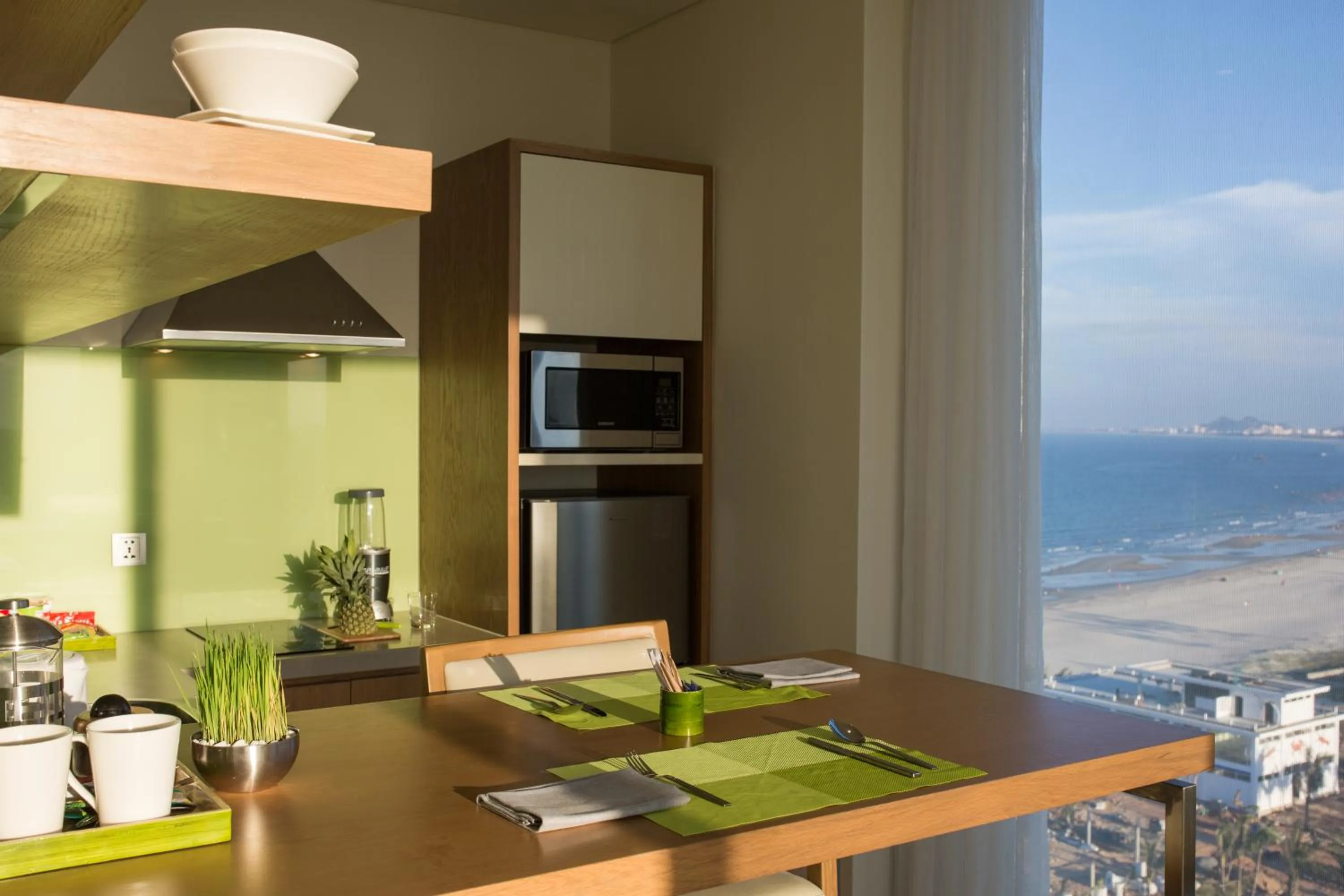 Kitchen or kitchenette in Fusion Suites Da Nang