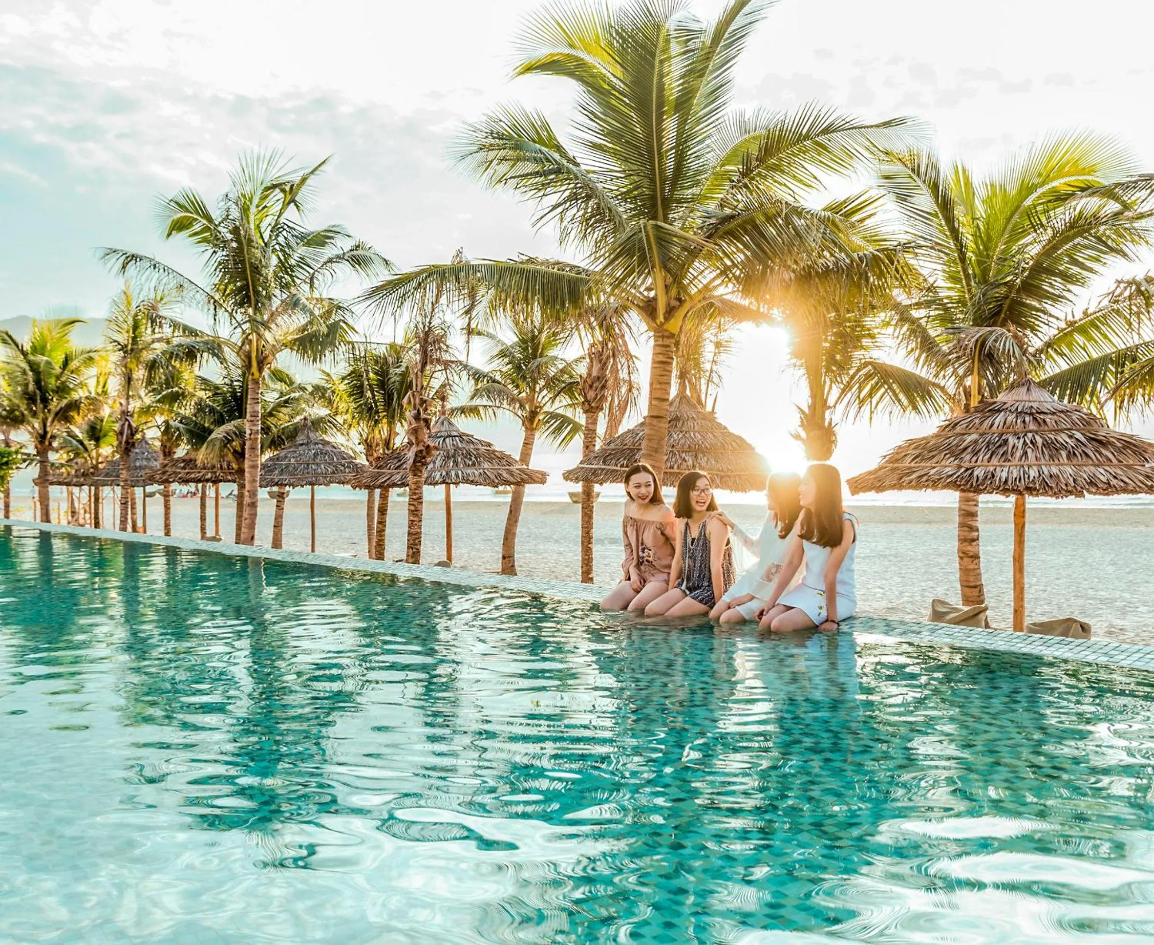 Swimming pool in Fusion Suites Da Nang
